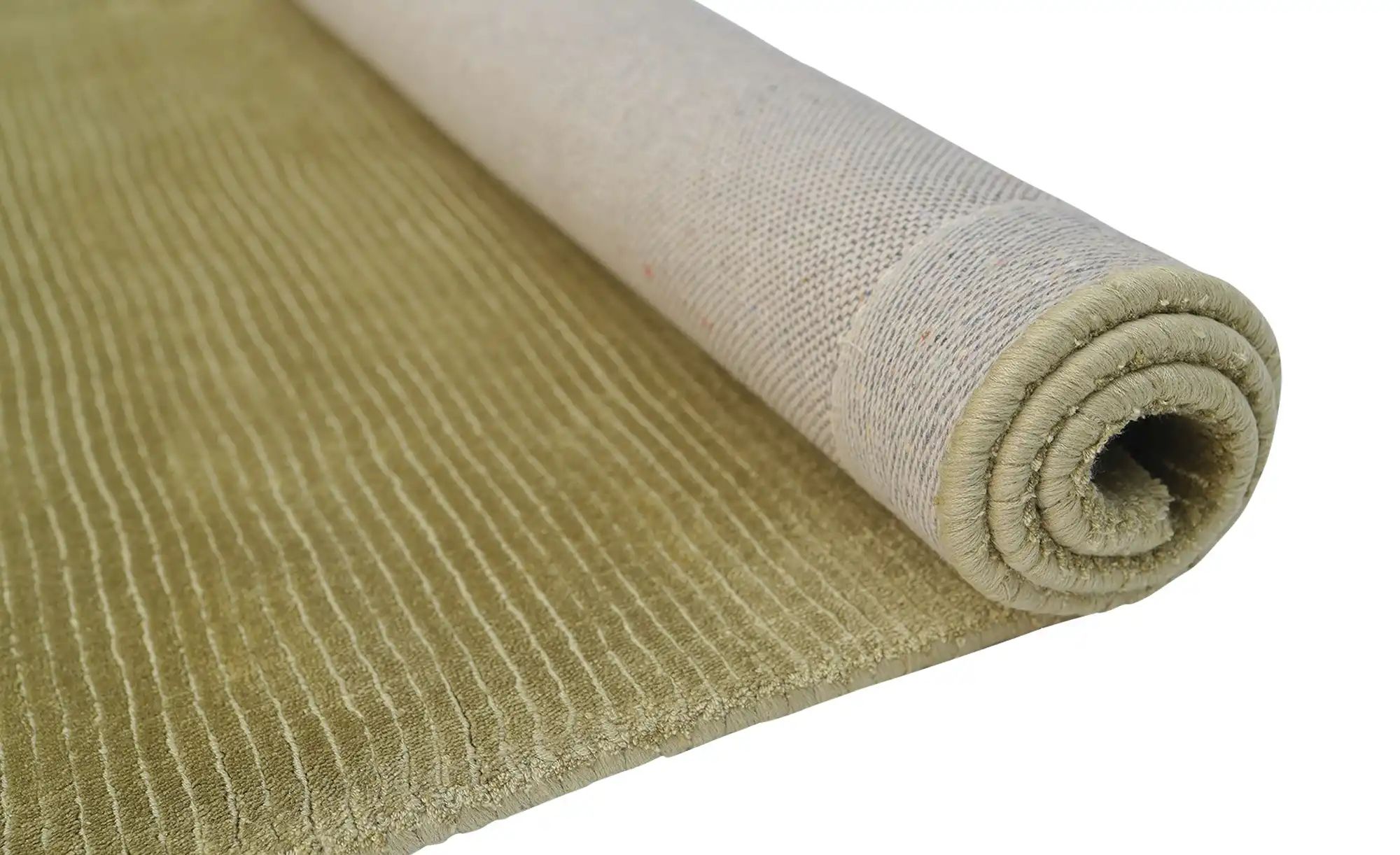 como Handloom-Teppich  Hiver ¦ grün ¦ Viskose,Baumwolle ¦ Maße (cm): B: 190 günstig online kaufen