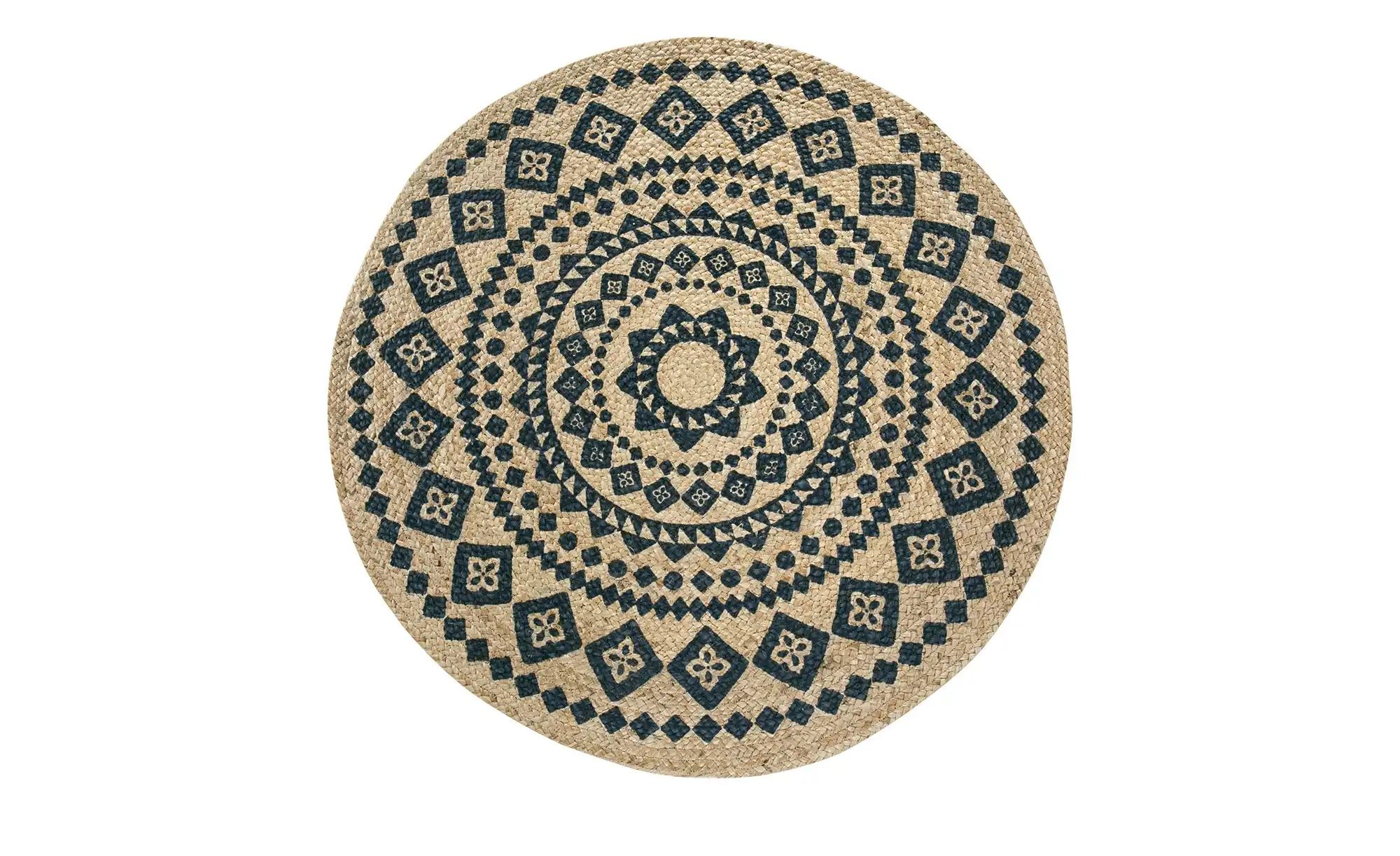 Jute-Teppich  Mamda Ornament ¦ beige ¦ Jute Ø: 80 Teppiche > Naturteppiche günstig online kaufen