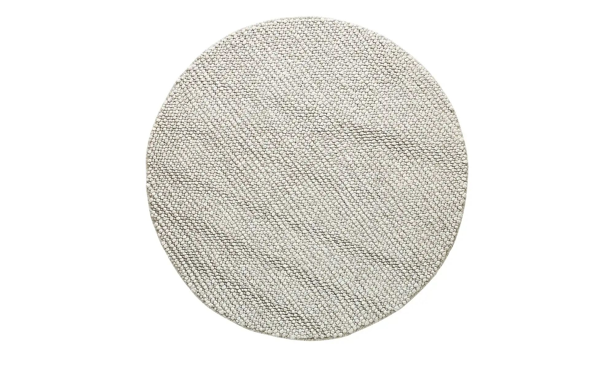Handgewebter Naturteppich  Ruhpolding ¦ beige ¦ Wolle ¦ Maße (cm): H: 2  Ø: günstig online kaufen