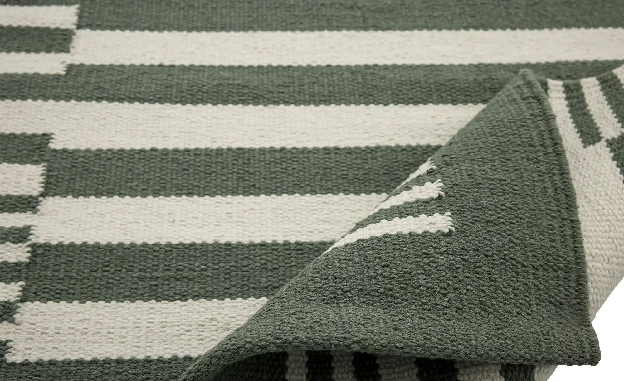 Thumbnail - Kelim-Teppich Buri ¦ grün ¦ Baumwolle ¦ Maße (cm): B: 60 Teppiche > Naturteppiche - Höffner