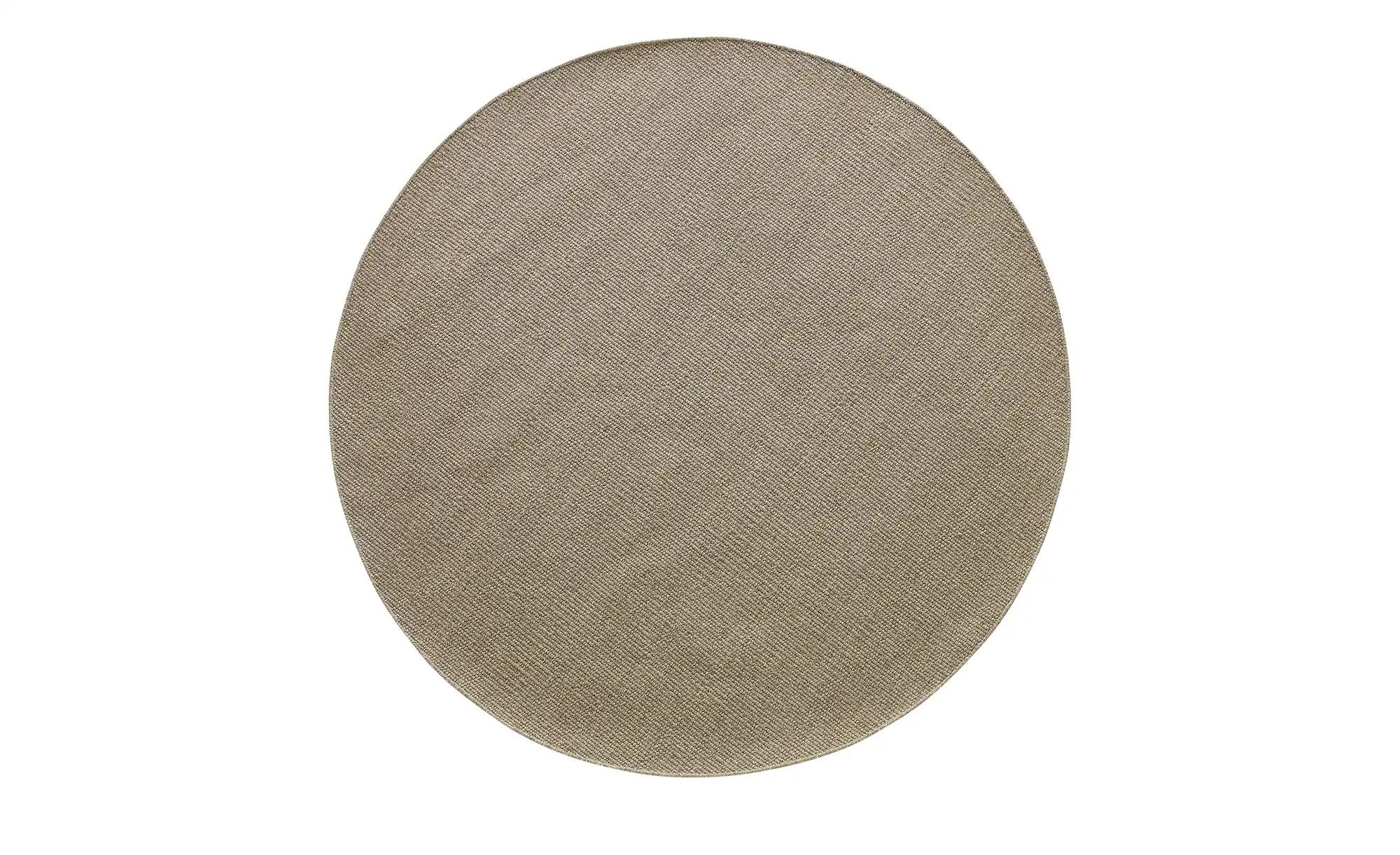 Handweb-Teppich  Skovde ¦ braun ¦ Wolle,Baumwolle Ø: 120 Teppiche > Naturte günstig online kaufen