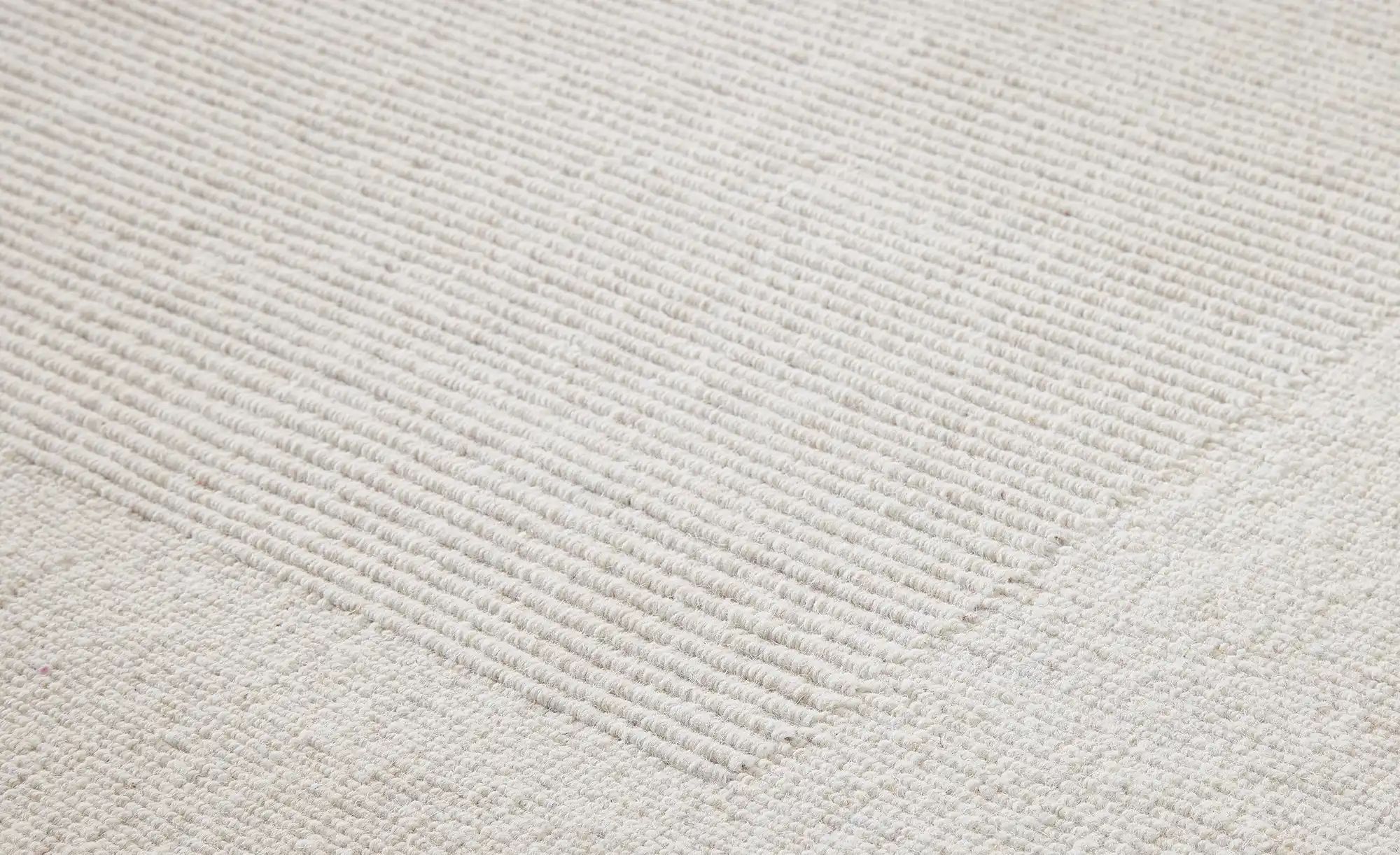 Handweb-Teppich  Vermont ¦ weiß ¦ Wolle ¦ Maße (cm): B: 70 Teppiche > Natur günstig online kaufen