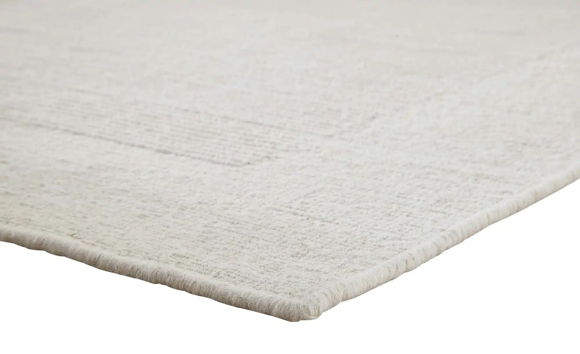 Handweb-Teppich  Vermont ¦ weiß ¦ Wolle ¦ Maße (cm): B: 120 Teppiche > Natu günstig online kaufen