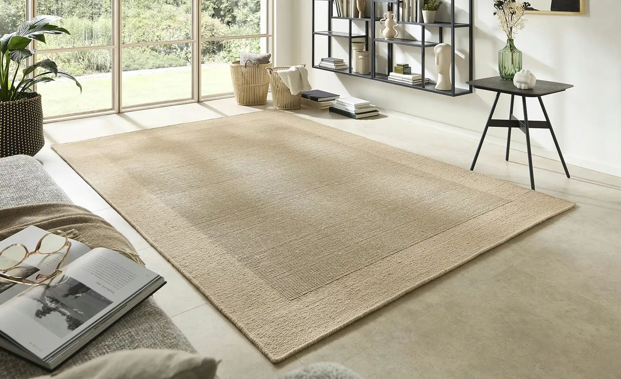 Handweb-Teppich  Vermont ¦ braun ¦ Wolle ¦ Maße (cm): B: 170 Teppiche > Nat günstig online kaufen