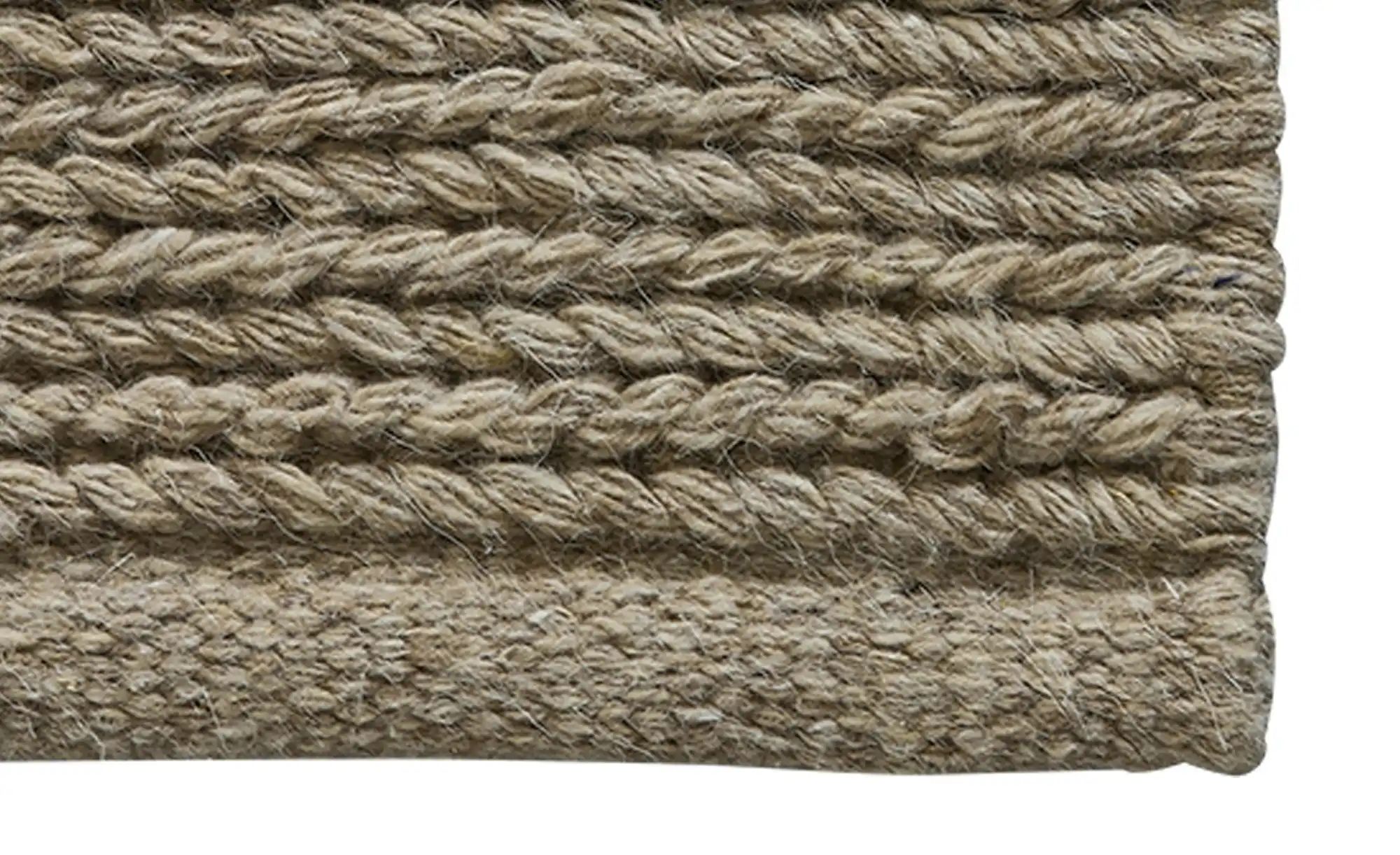 Handweb-Teppich  Braided ¦ Wolle,Baumwolle ¦ Maße (cm): B: 120 Teppiche > N günstig online kaufen