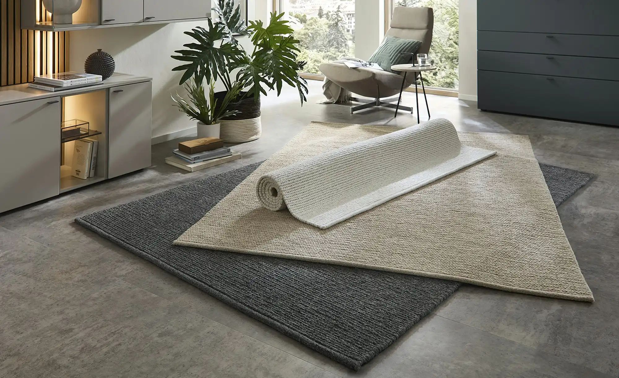 Thumbnail - Handweb-Teppich  Braided ¦ Wolle,Baumwolle ¦ Maße (cm): B: 80 Teppiche > Naturteppiche - Höffner