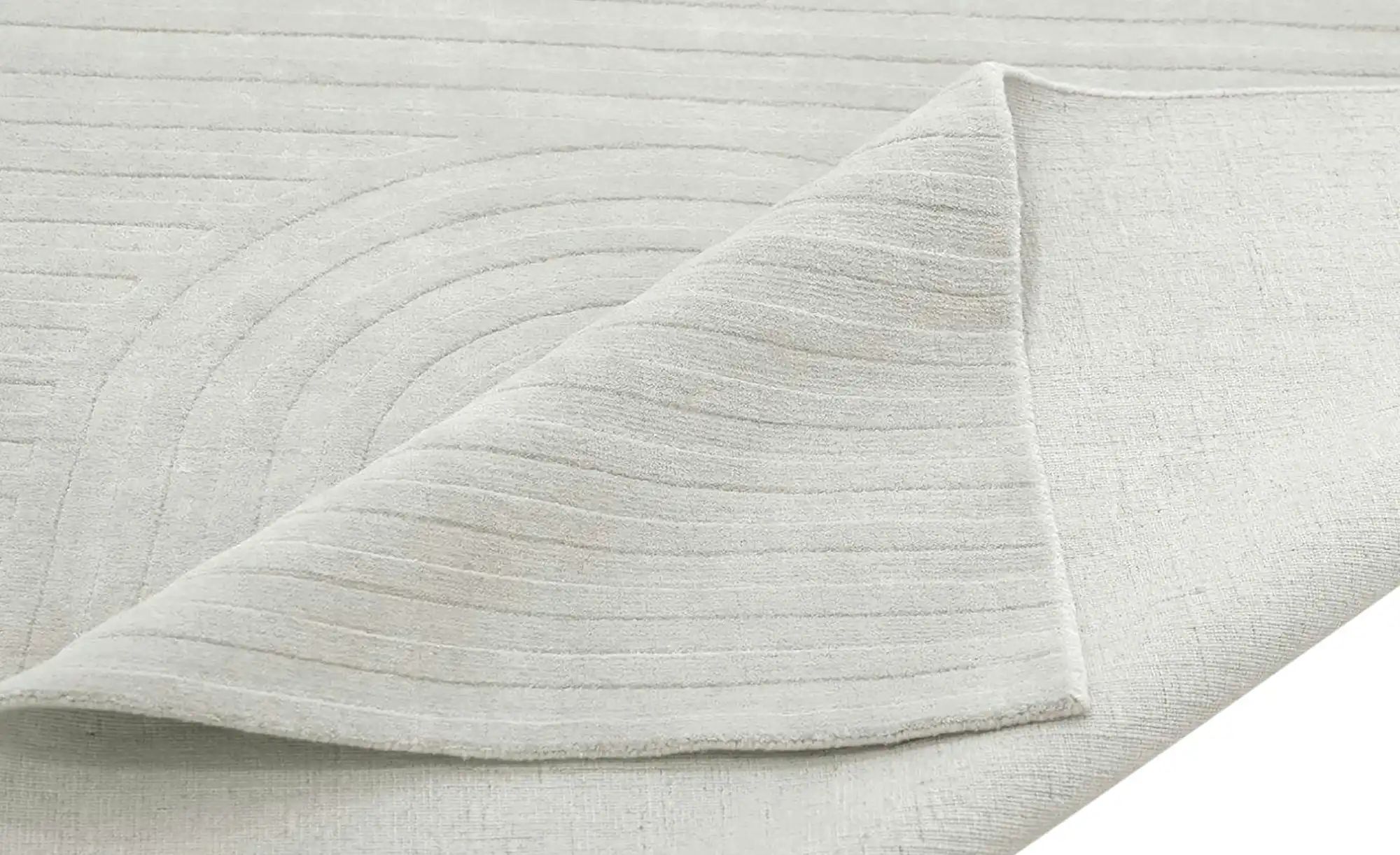 Handweb-Teppich  Missouri ¦ beige ¦ Viskose,Wolle ¦ Maße (cm): B: 120 Teppi günstig online kaufen
