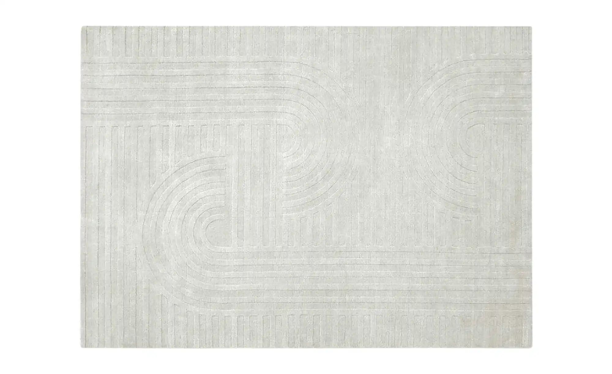 Handweb-Teppich  Missouri ¦ beige ¦ Viskose,Wolle ¦ Maße (cm): B: 190 Teppi günstig online kaufen