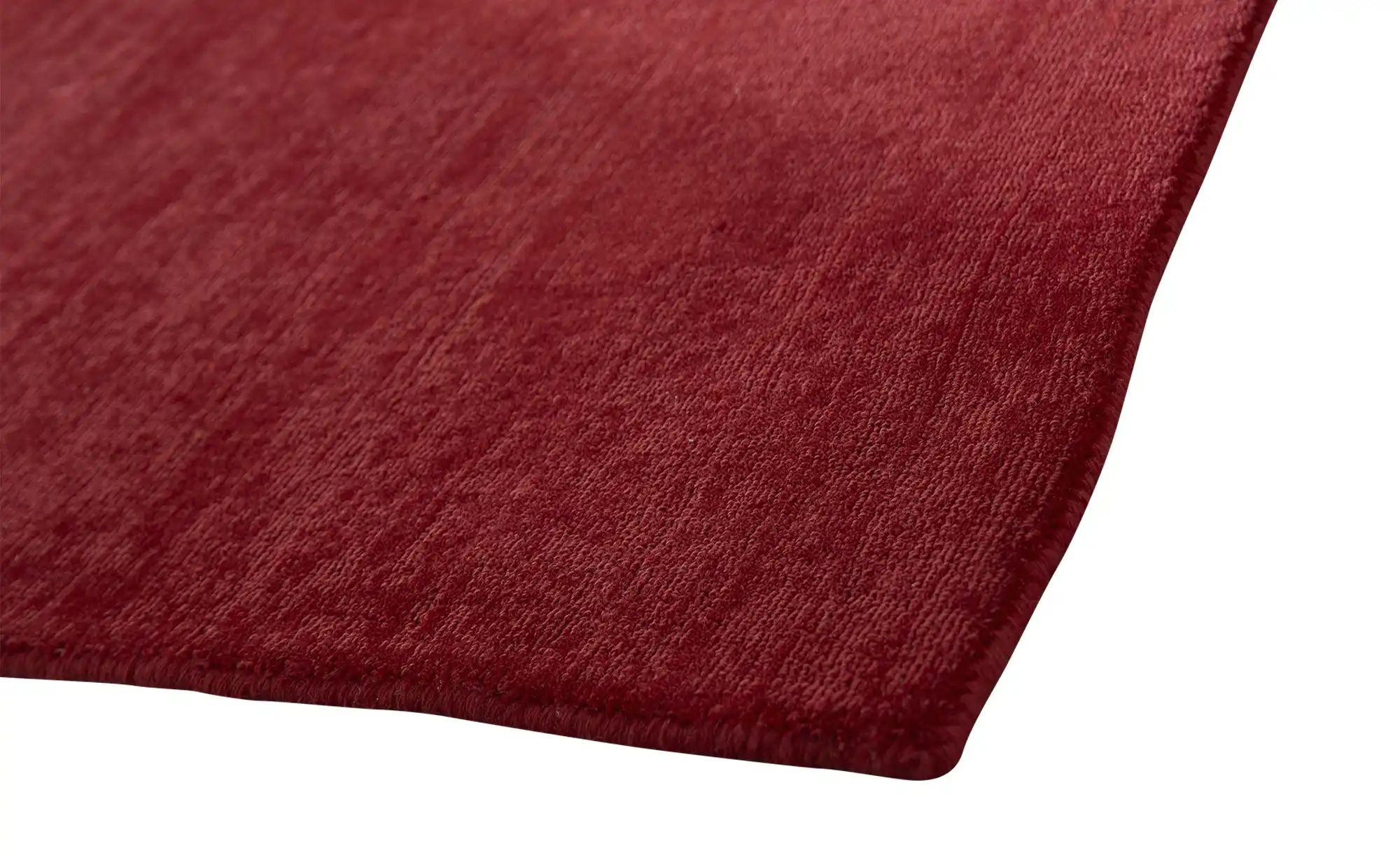 Handweb-Teppich  Idaho ¦ rot ¦ Wolle ¦ Maße (cm): B: 90 Teppiche > Einfarbi günstig online kaufen