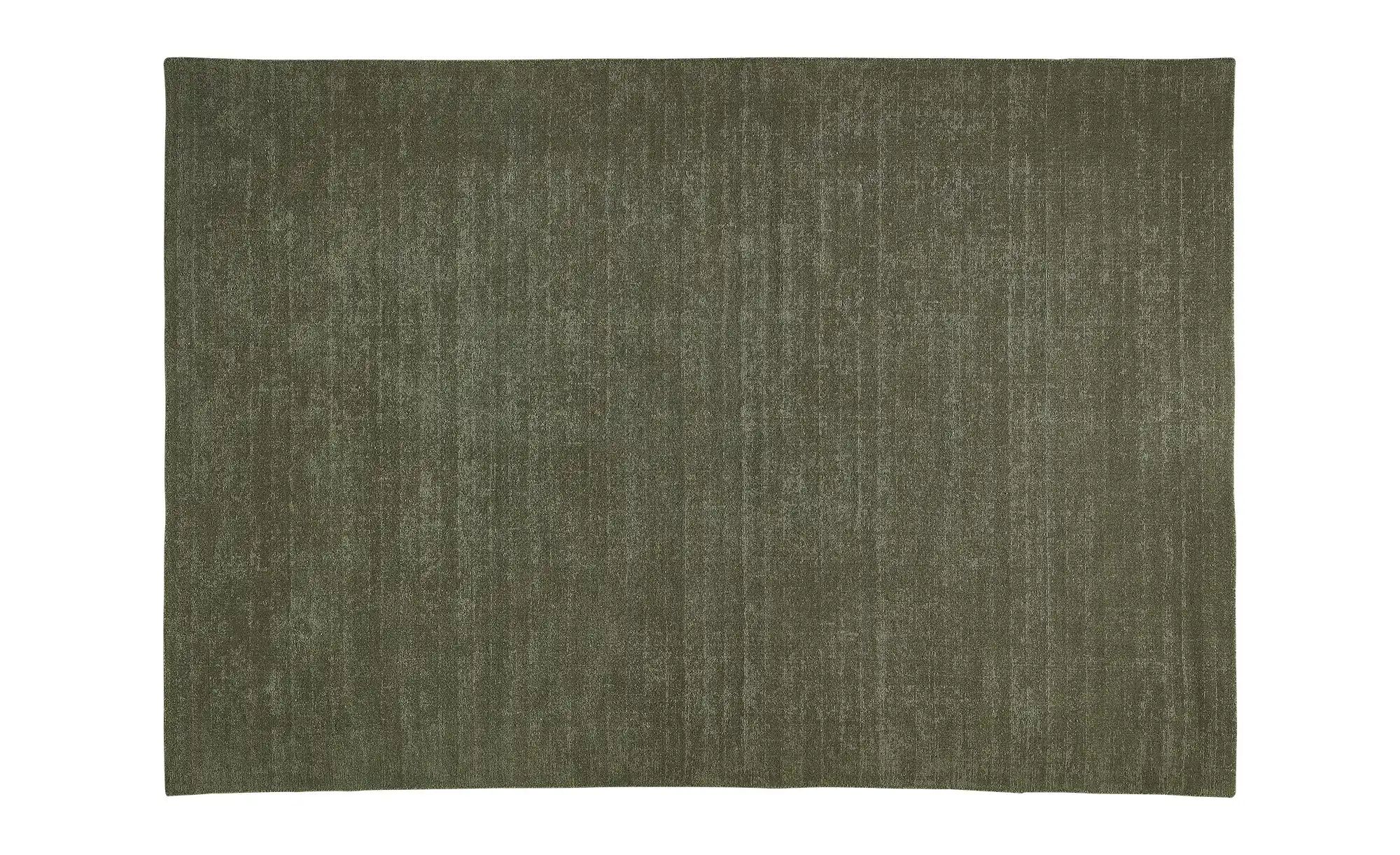 Handweb-Teppich  Idaho ¦ grün ¦ Wolle ¦ Maße (cm): B: 190 Teppiche > Einfar günstig online kaufen