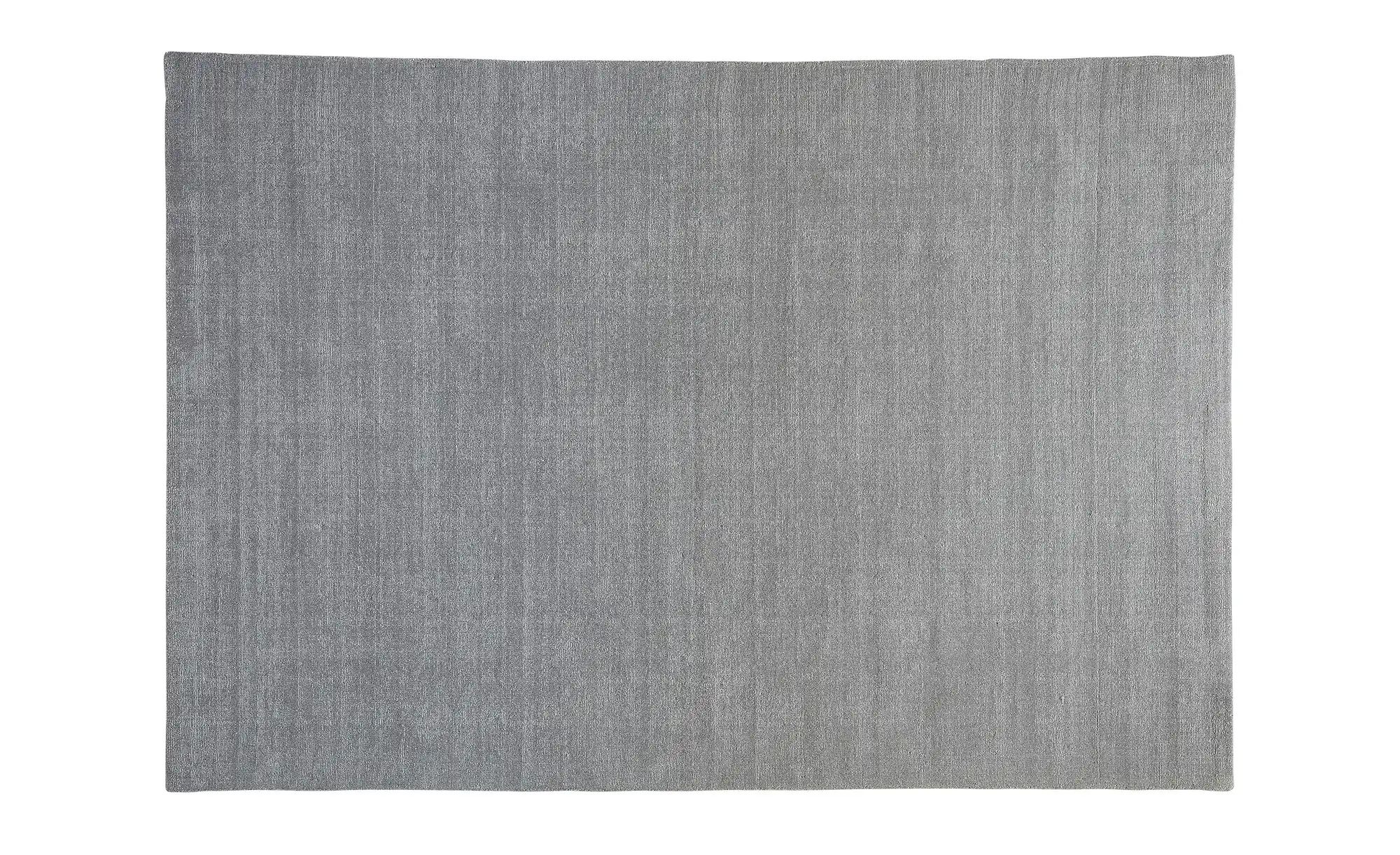 Handweb-Teppich  Idaho ¦ grau ¦ Wolle ¦ Maße (cm): B: 170 Teppiche > Einfar günstig online kaufen