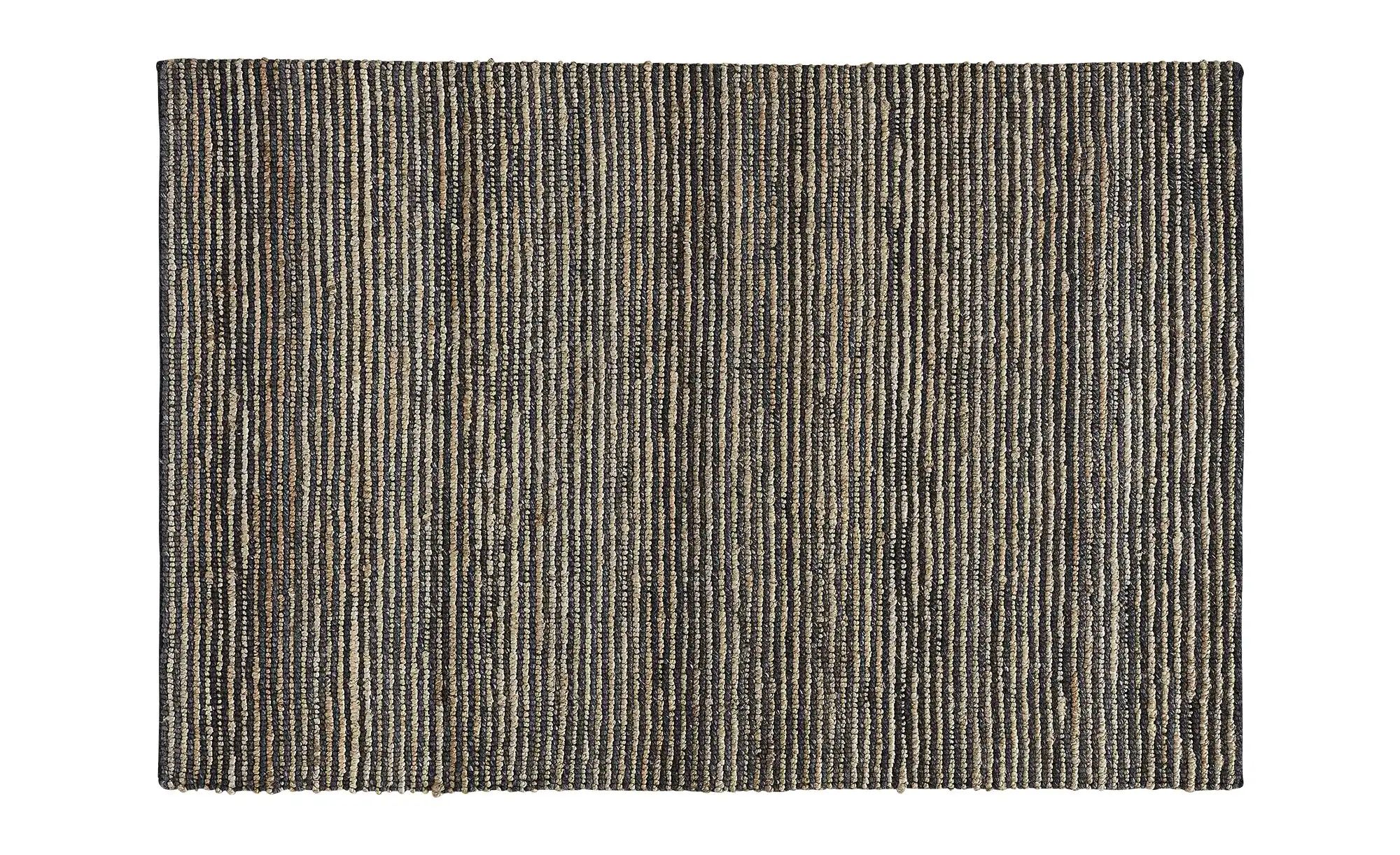 Handweb-Teppich  Kima ¦ schwarz ¦ Jute,Wolle ¦ Maße (cm): B: 80 Teppiche > günstig online kaufen
