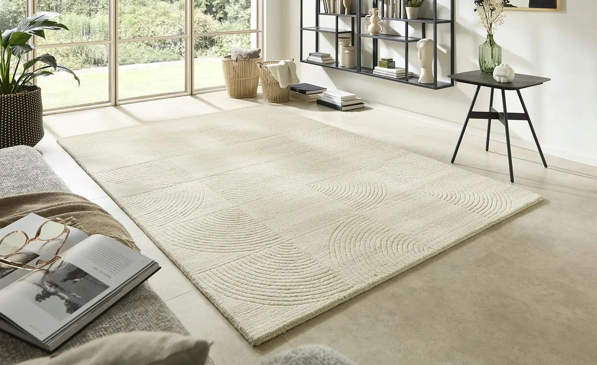 Thumbnail - Handweb-Teppich  Zen ¦ Wolle ¦ Maße (cm): B: 120 Teppiche > Einfarbige Teppiche - Höffner