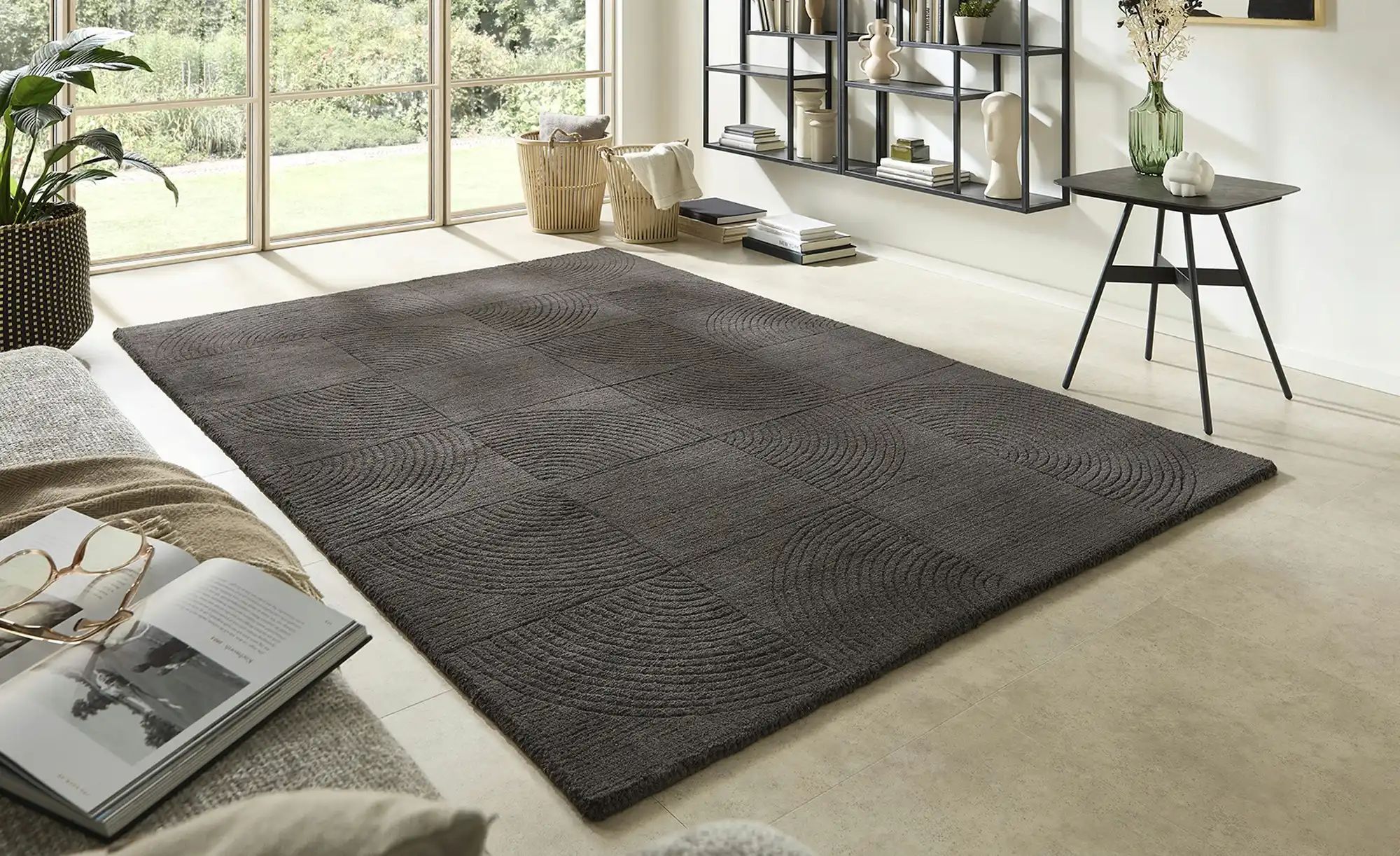 Handweb-Teppich  Zen ¦ Wolle ¦ Maße (cm): B: 70 Teppiche > Einfarbige Teppi günstig online kaufen