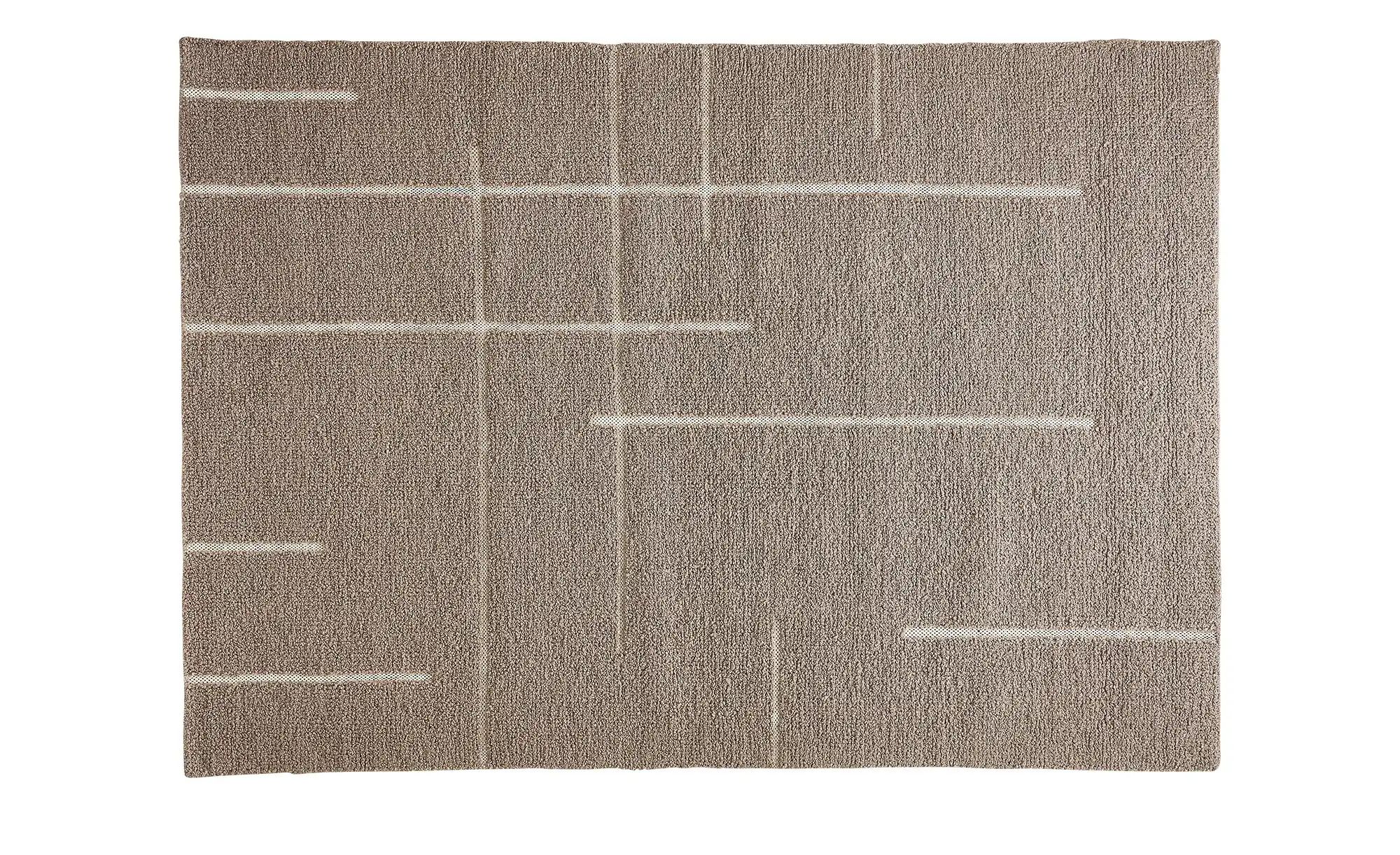 Handweb-Teppich  Boutique ¦ braun ¦ Wolle,Baumwolle ¦ Maße (cm): B: 170 Tep günstig online kaufen