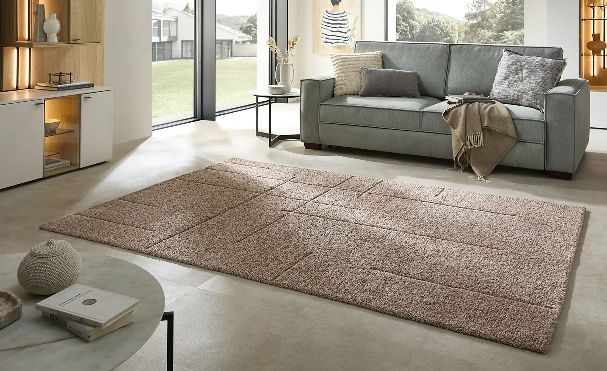 Thumbnail - Handweb-Teppich  Boutique ¦ braun ¦ Wolle,Baumwolle ¦ Maße (cm): B: 190 Teppiche > Naturteppiche - Höffner