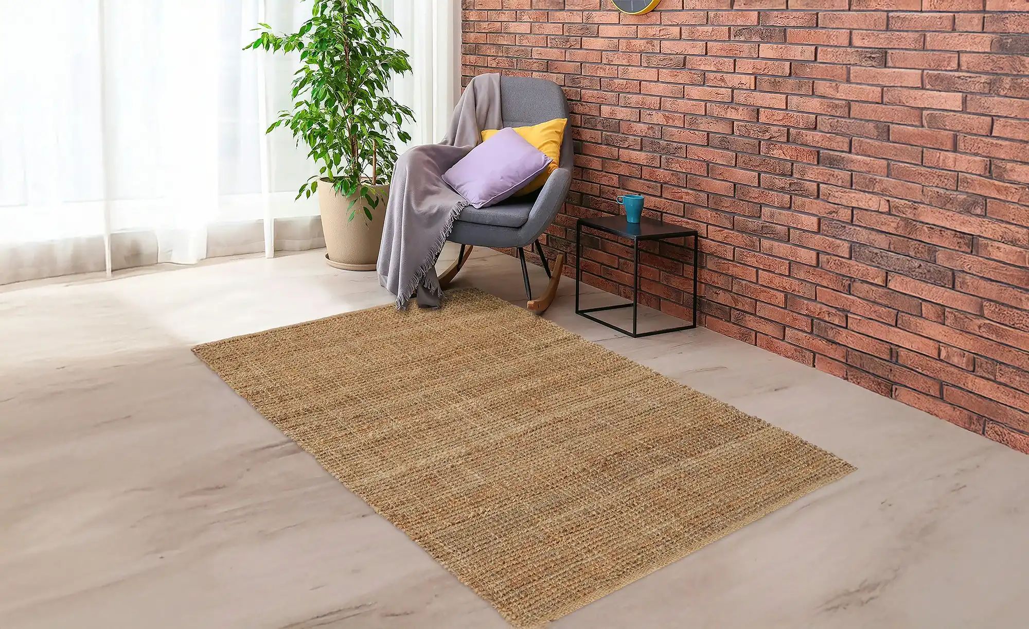 Thumbnail - como Handweb-Teppich  Bodin ¦ beige ¦ Jute ¦ Maße (cm): B: 80 Teppiche > Naturteppiche - Höffner