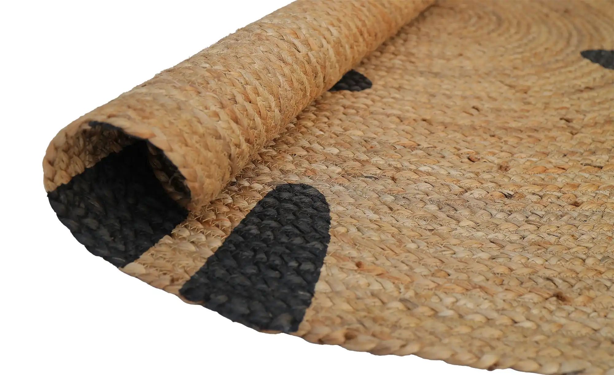 KJUT Flechtteppich  Kids-Teppich ¦ Jute,Baumwolle Ø: 120 Teppiche > Kindert günstig online kaufen