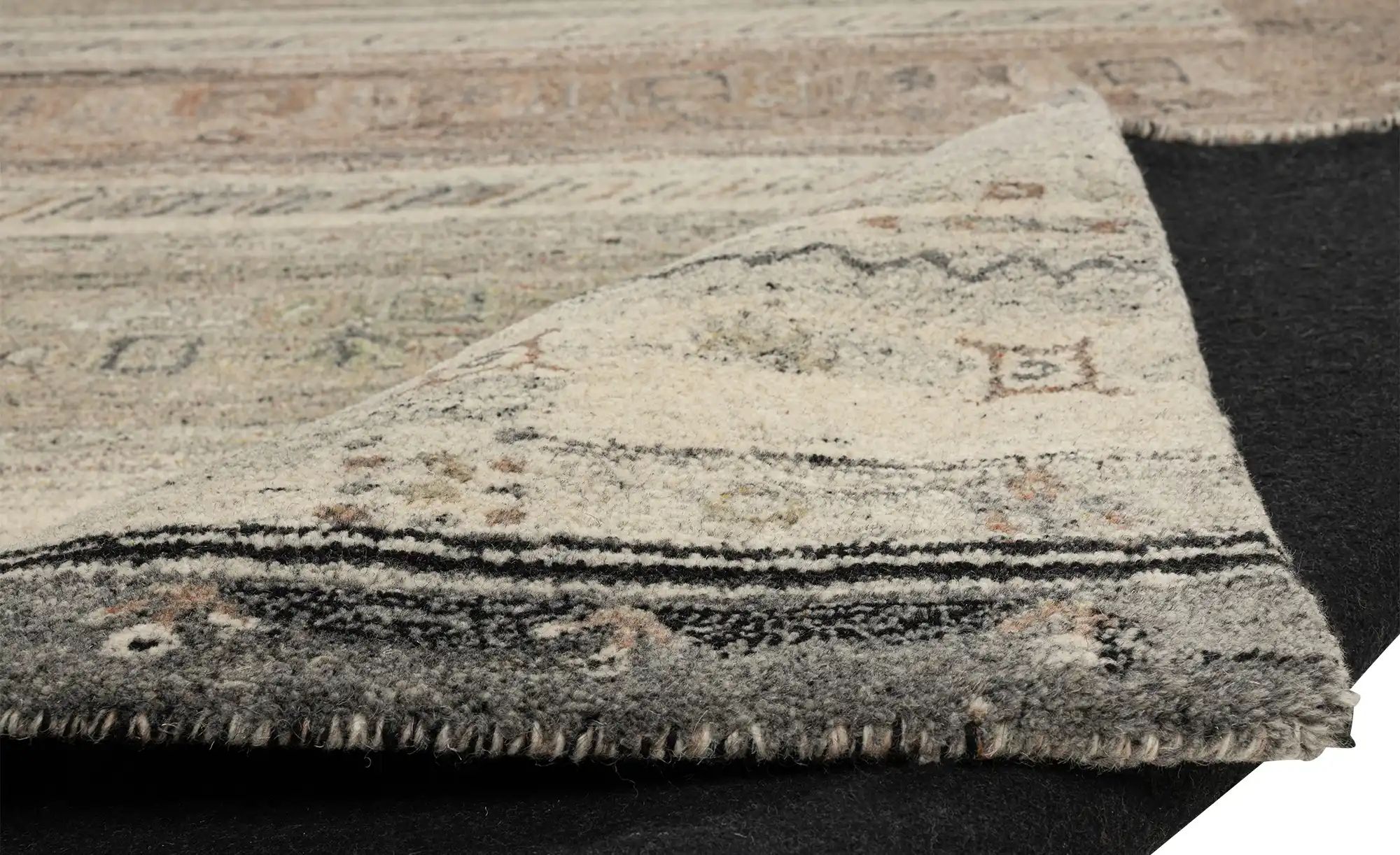 Thumbnail - Kurzflorteppich  Uvita Noir ¦ mehrfarbig ¦ Wolle ¦ Maße (cm): B: 170 Teppiche > Naturteppiche - Höffner