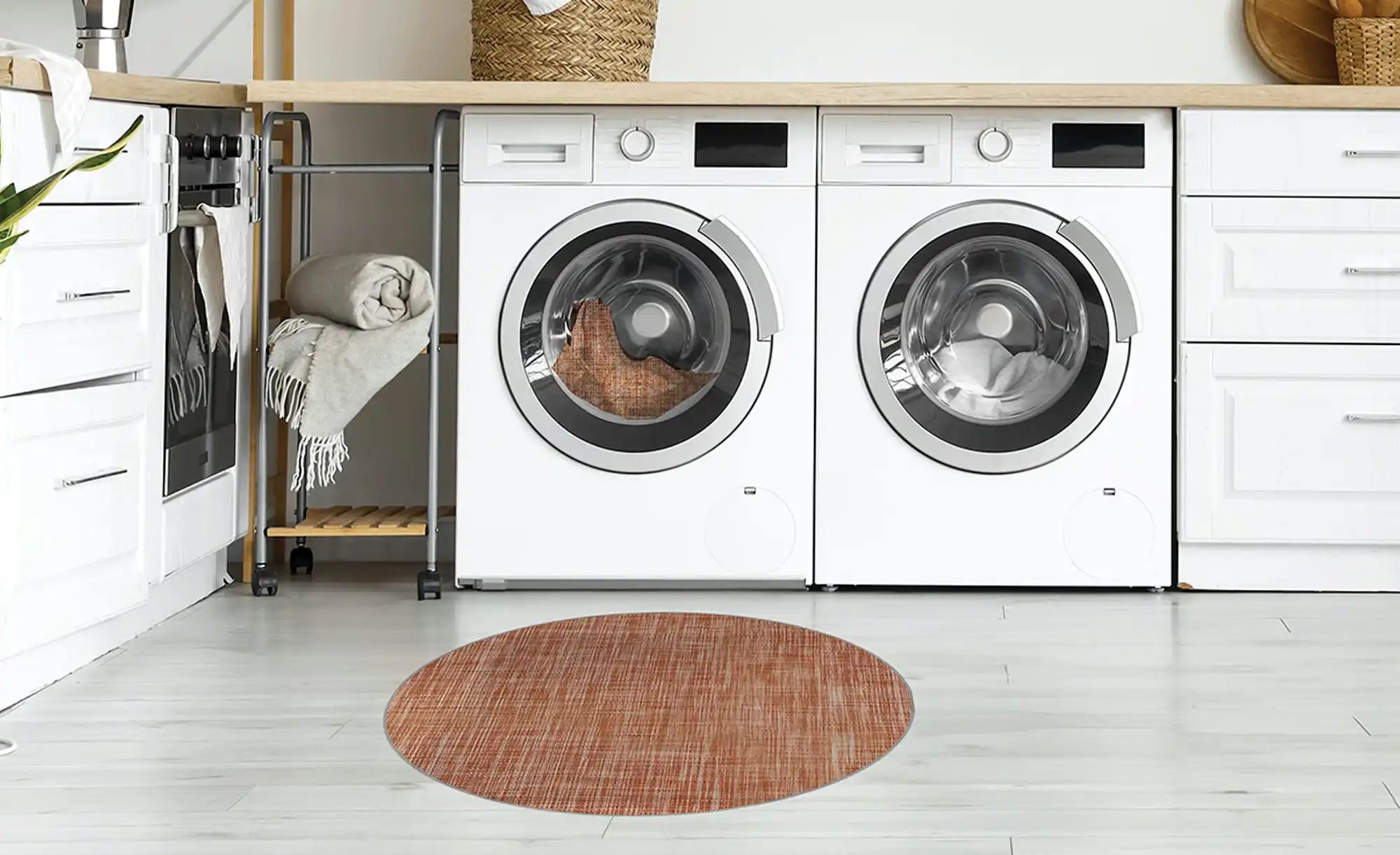 Webteppich  Kleen Kitchen ¦ beige ¦ Synthetische Fasern ¦ Maße (cm): H: 0,3 günstig online kaufen