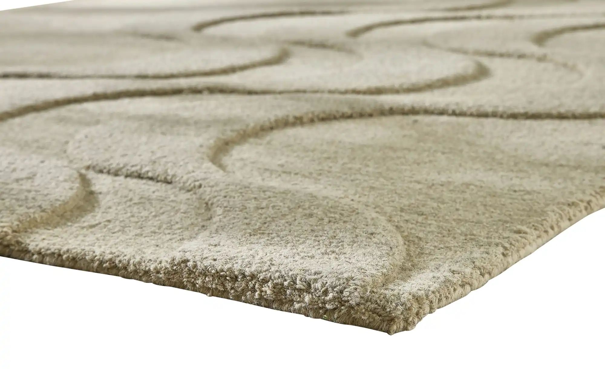 Handtuft-Teppich  Flow ¦ beige ¦ Wolle ¦ Maße (cm): B: 160 Teppiche > Natur günstig online kaufen