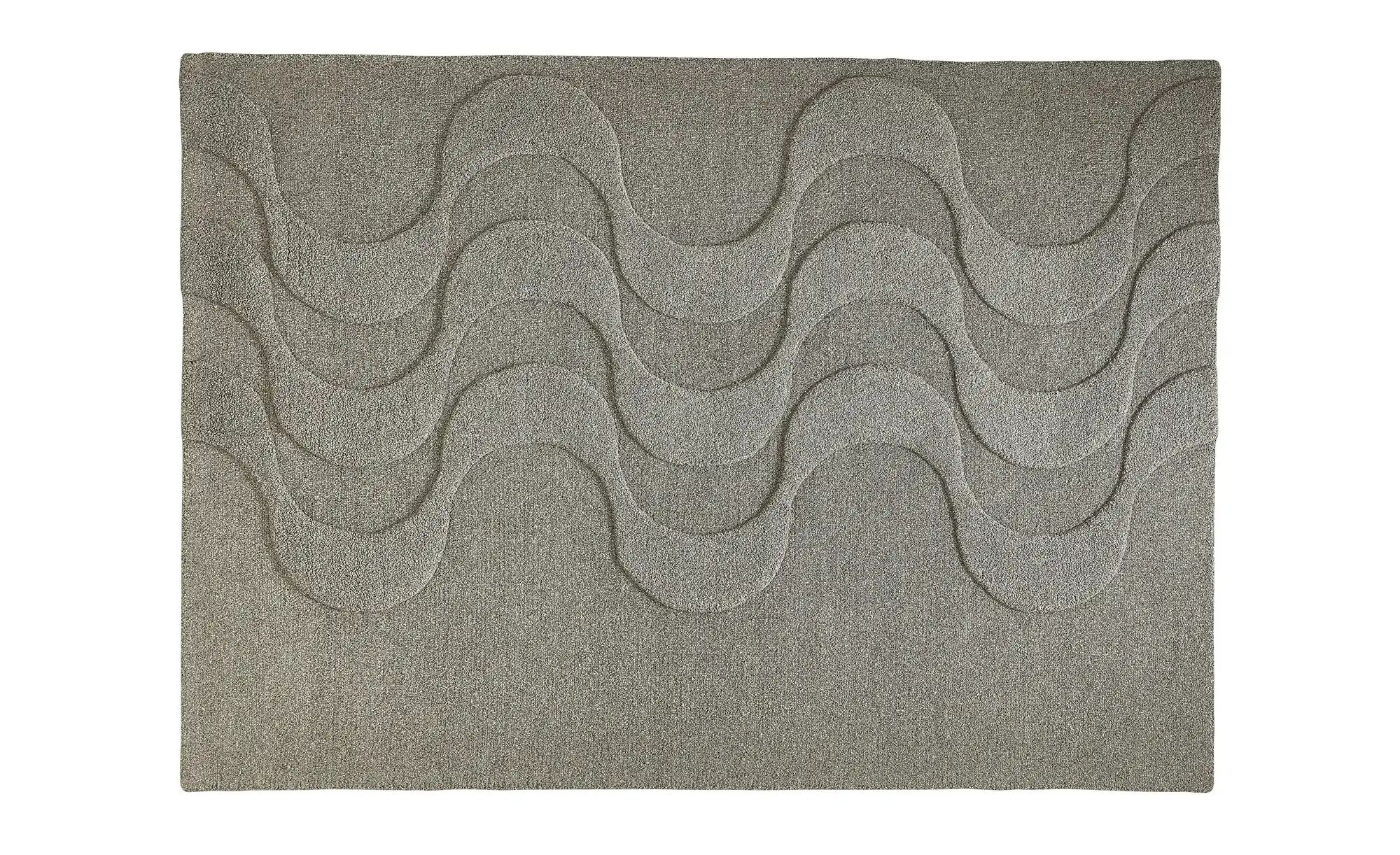 Handtuft-Teppich  Flow ¦ grau ¦ Wolle ¦ Maße (cm): B: 160 Teppiche > Naturt günstig online kaufen