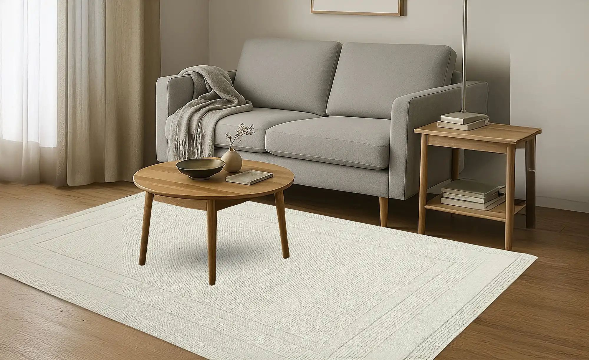 como Handtuft-Teppich  Sagar ¦ beige ¦ Wolle,Baumwolle,Synthetische Fasern günstig online kaufen
