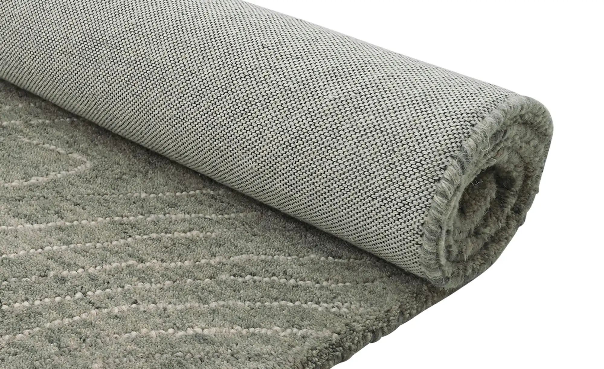 como Handtuft-Teppich  Purnia ¦ grau ¦ Wolle,Baumwolle,Synthetische Fasern günstig online kaufen