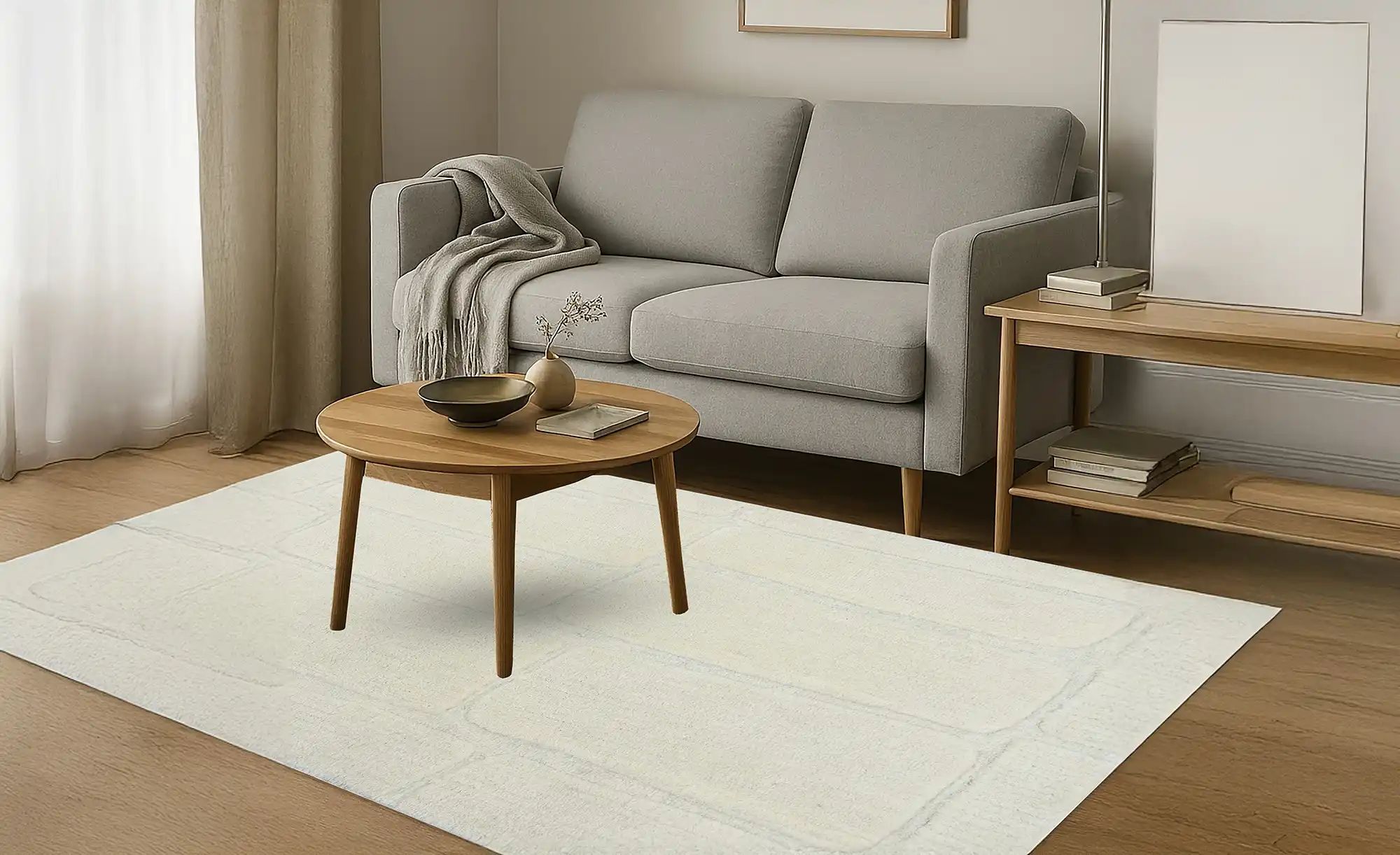 como Handtuft-Teppich  Morena ¦ beige ¦ Synthetische Fasern ¦ Maße (cm): B: günstig online kaufen