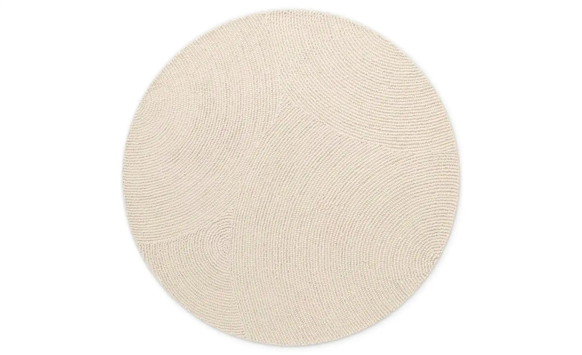 Hanse Home Wollteppich   ¦ creme ¦ Wolle,Baumwolle Ø: 150 Teppiche > Naturt günstig online kaufen