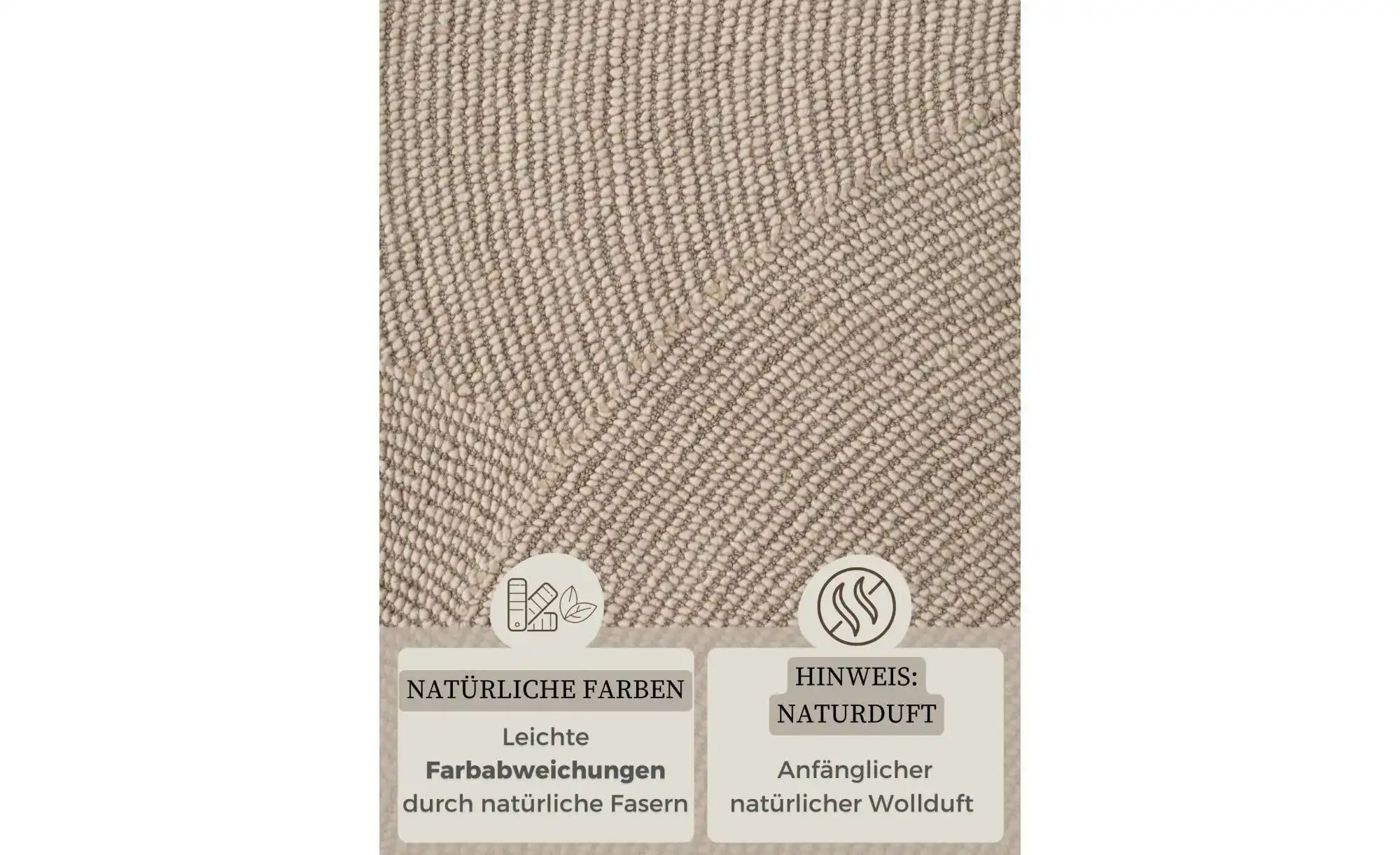 Thumbnail - Hanse Home Wollteppich   ¦ beige ¦ Wolle,Baumwolle ¦ Maße (cm): B: 120 H: 1,8 Teppiche > Naturteppiche - Höffner