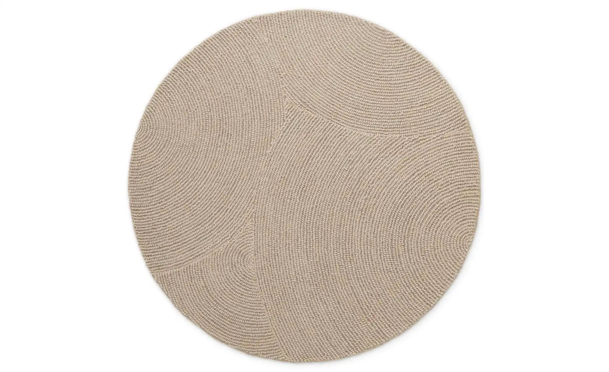 Hanse Home Wollteppich   ¦ beige ¦ Wolle,Baumwolle Ø: 150 Teppiche > Naturt günstig online kaufen