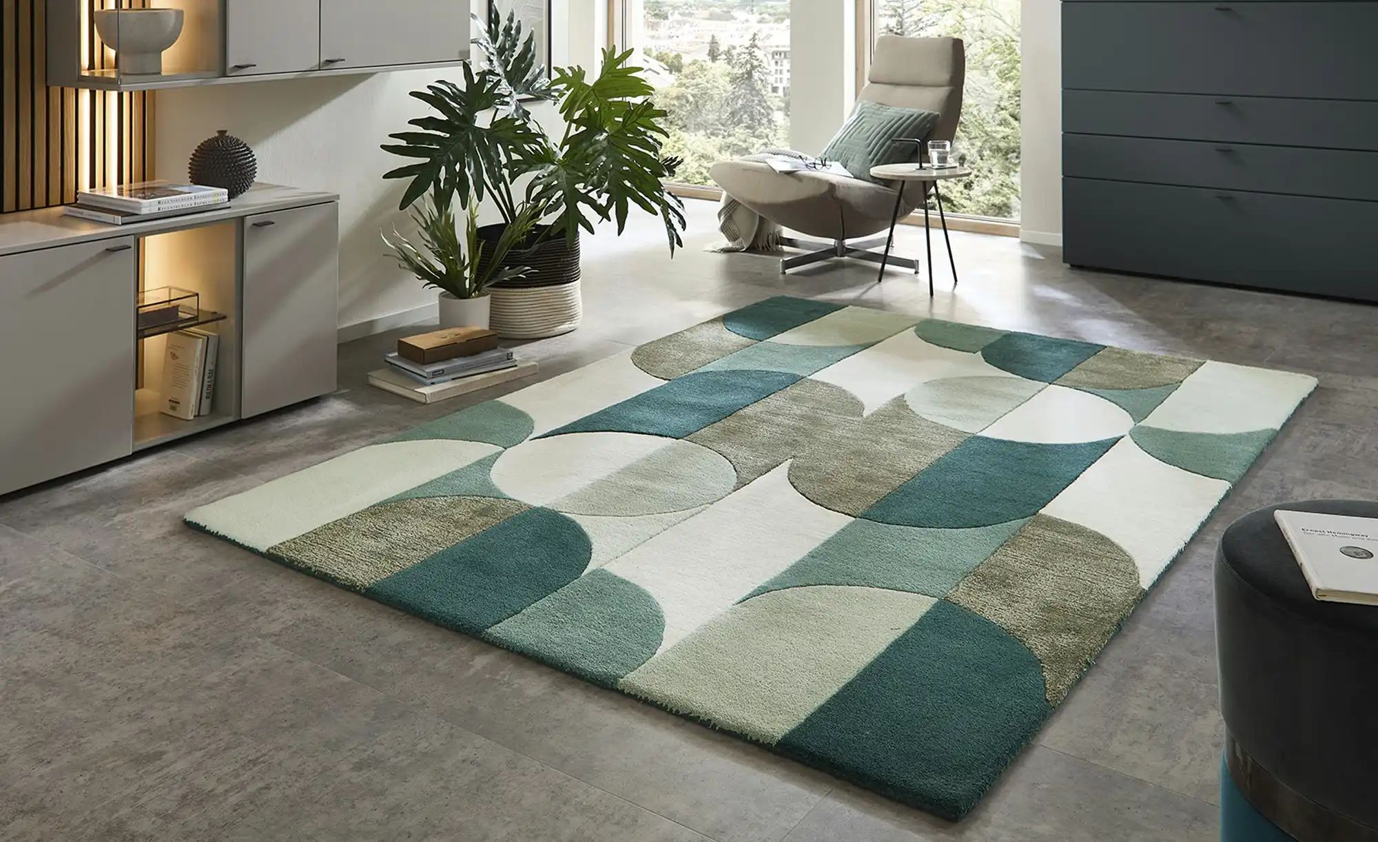 Handtuft-Teppich  Vancouver ¦ Wolle,Viskose ¦ Maße (cm): B: 170 Teppiche > günstig online kaufen