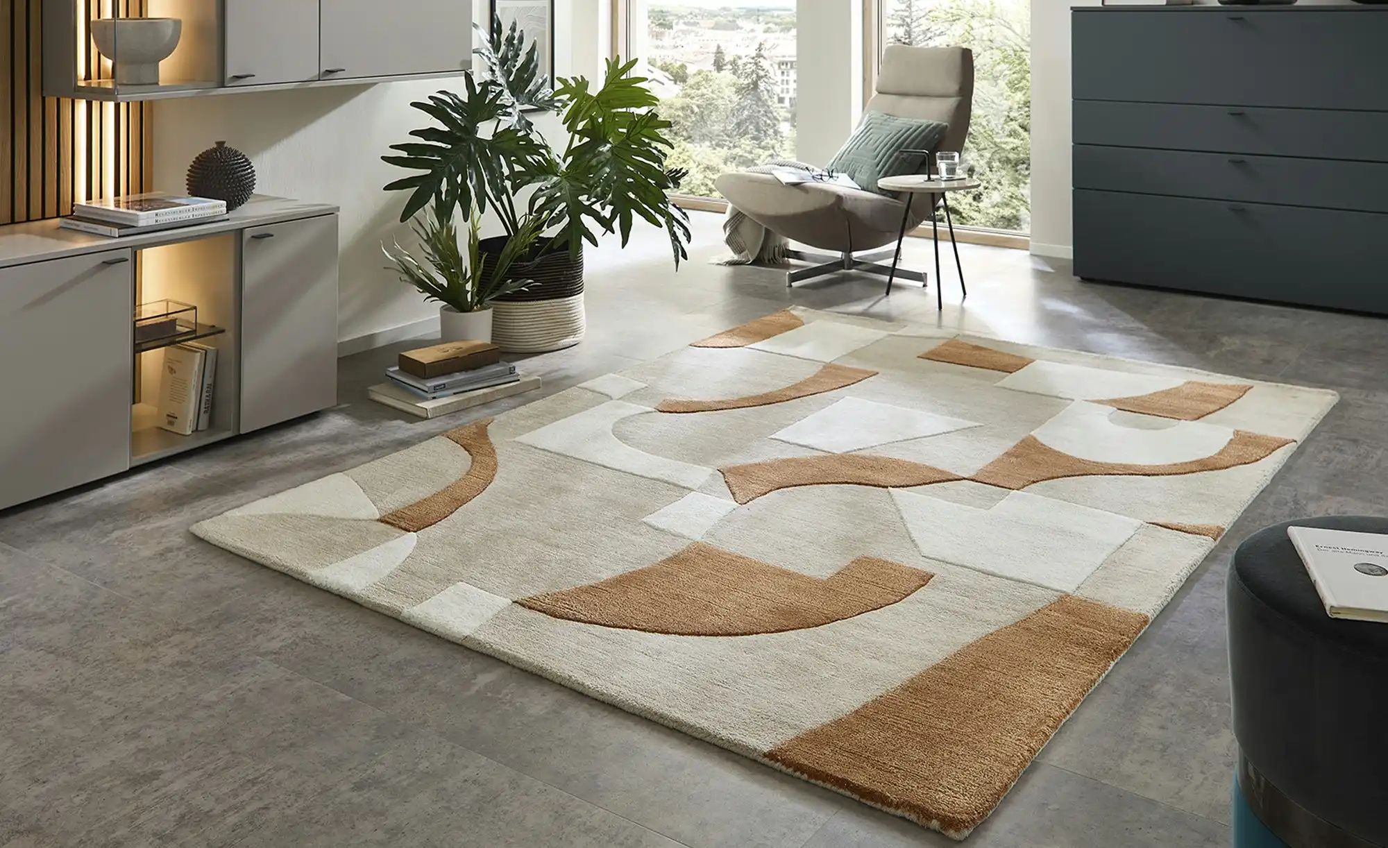 Thumbnail - Handtuft-Teppich  Ontario ¦ Viskose,Wolle ¦ Maße (cm): B: 170 Teppiche > Wohnteppiche - Höffner