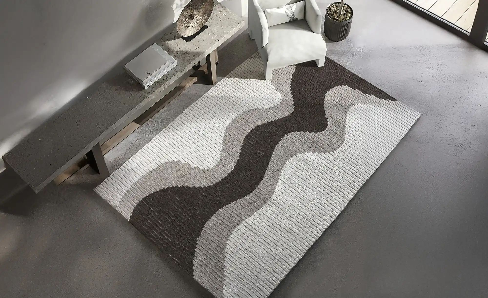 Thumbnail - como Handtuft-Teppich  Itaju II ¦ Wolle,Baumwolle,Synthetische Fasern ¦ Maße (cm): B: 160 Teppiche > Wohnteppiche - Höff...