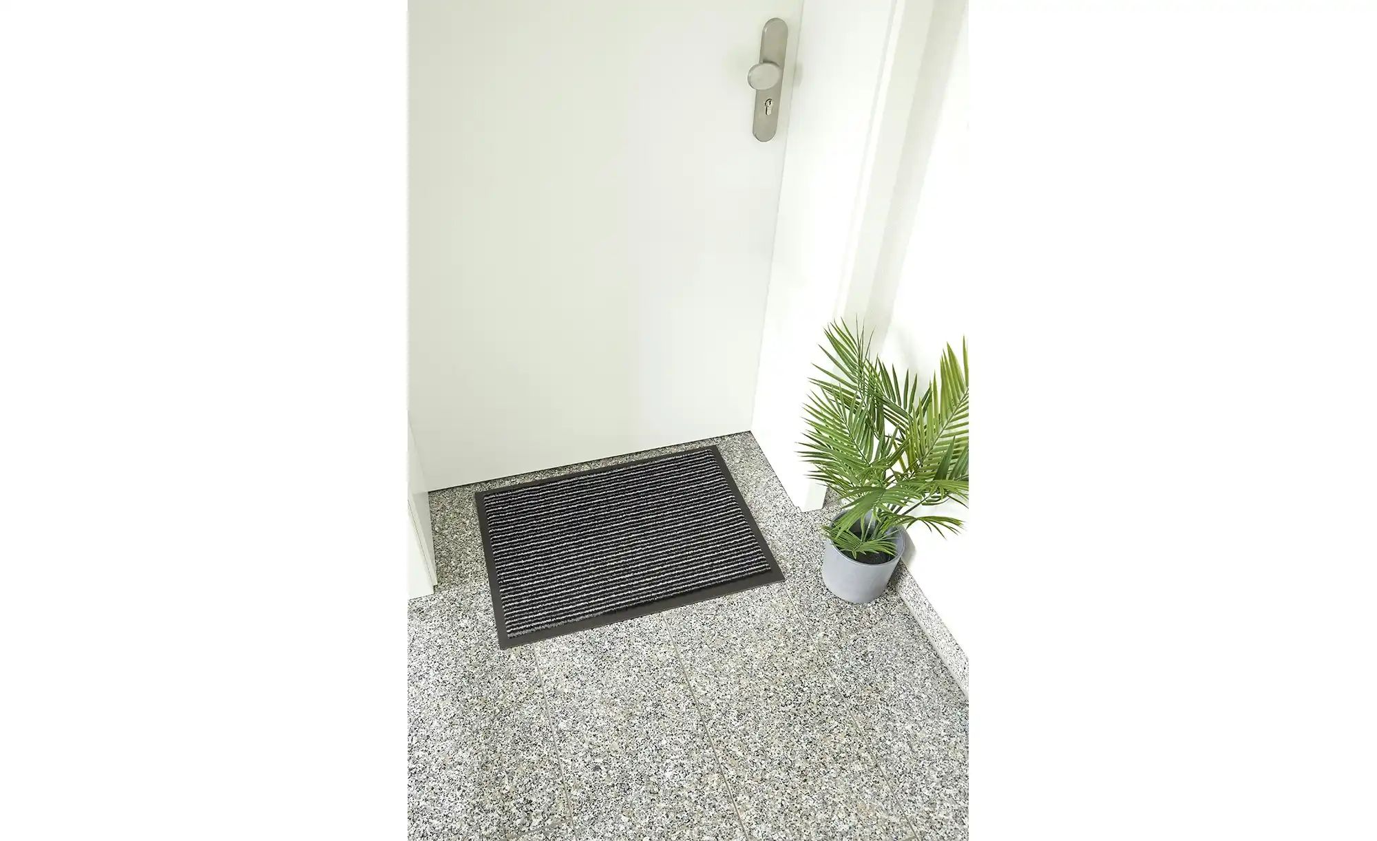 Thumbnail - Fußmatte  Lines ¦ grau ¦ Synthetische Fasern ¦ Maße (cm): B: 60 Teppiche > Fußmatten & Stufenmatten - Höffner