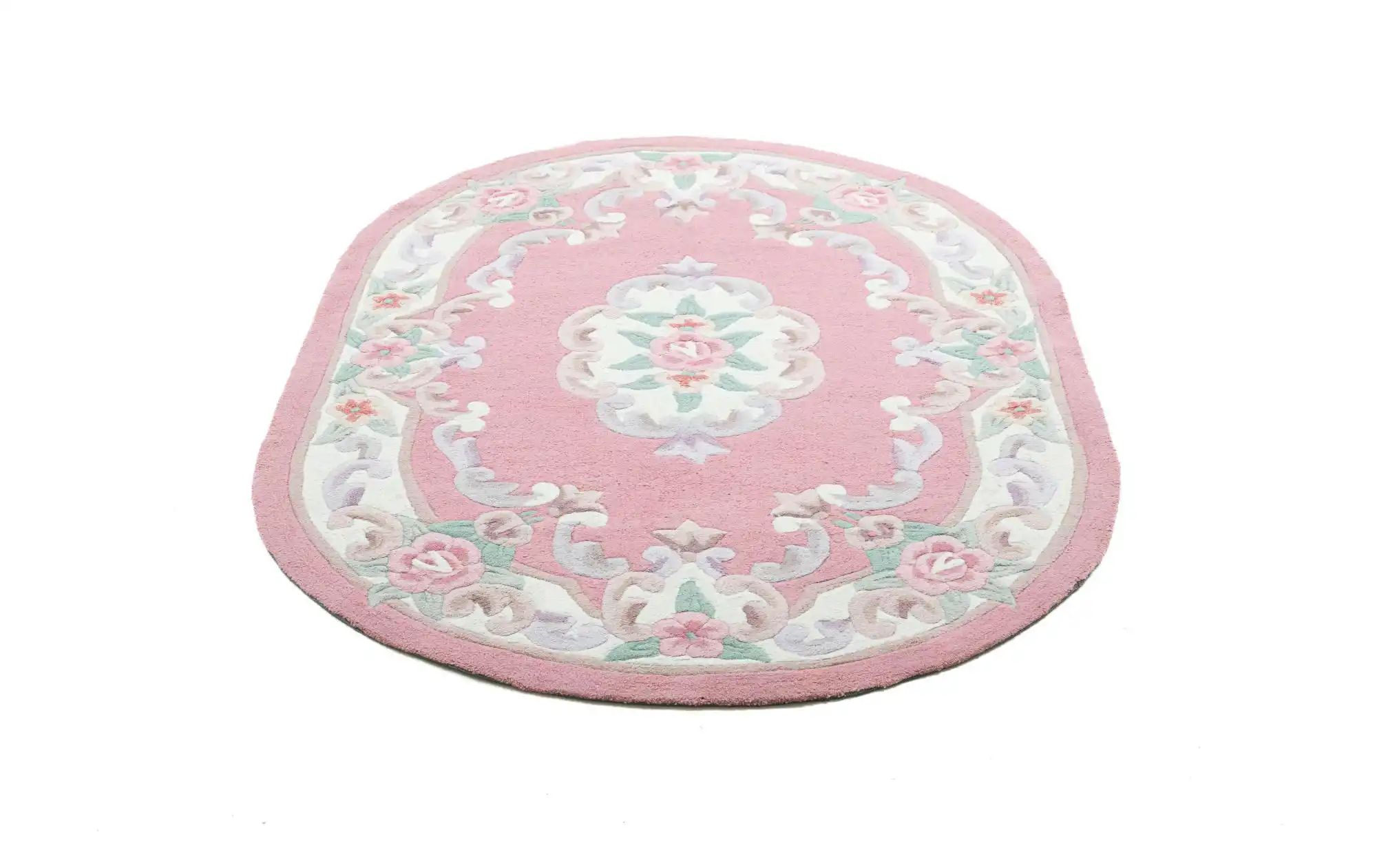 THEKO Vintageteppich  Ming ¦ rosa/pink ¦ Synthetische Fasern ¦ Maße (cm): B günstig online kaufen