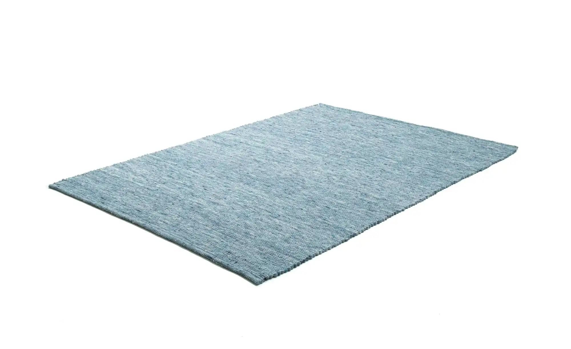 SANSIBAR Sylt Wollteppich  Hörnum ¦ blau ¦ Wolle ¦ Maße (cm): B: 40 H: 1,2 günstig online kaufen