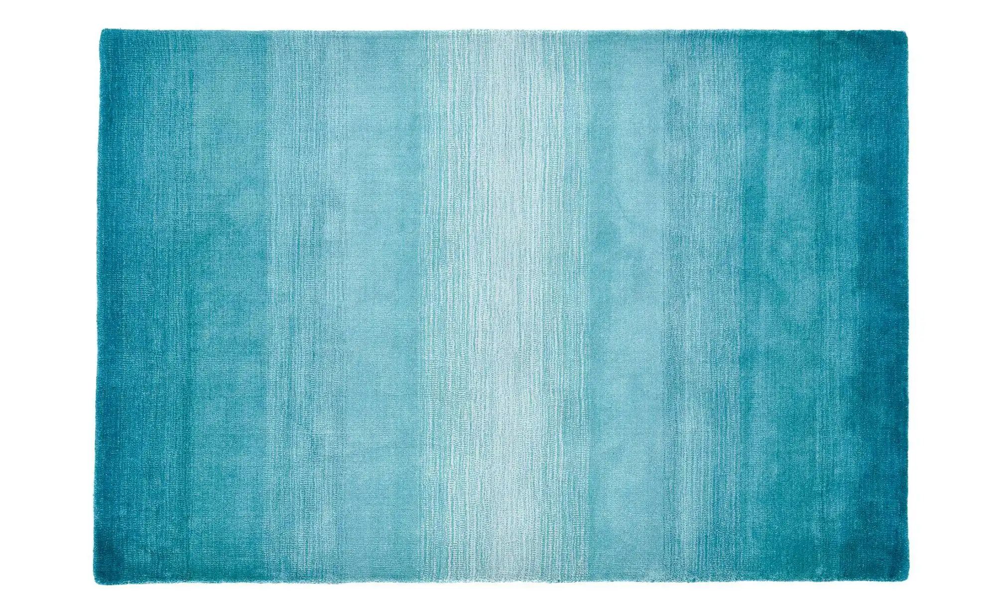 THEKO Wollteppich  Wool Comfort ¦ blau ¦ Wolle ¦ Maße (cm): B: 140 H: 1,4 T günstig online kaufen