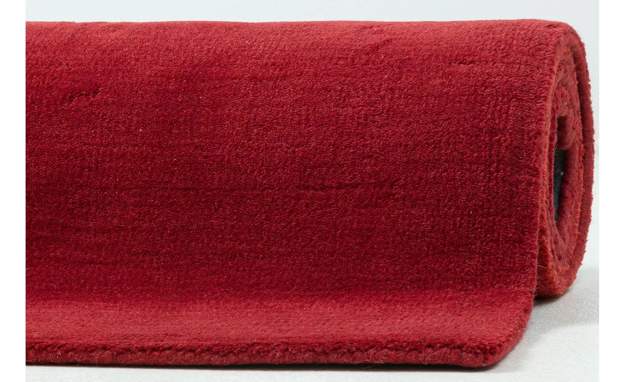 THEKO Wollteppich  Wool Comfort ¦ rot ¦ Wolle ¦ Maße (cm): B: 90 H: 1,4 Tep günstig online kaufen