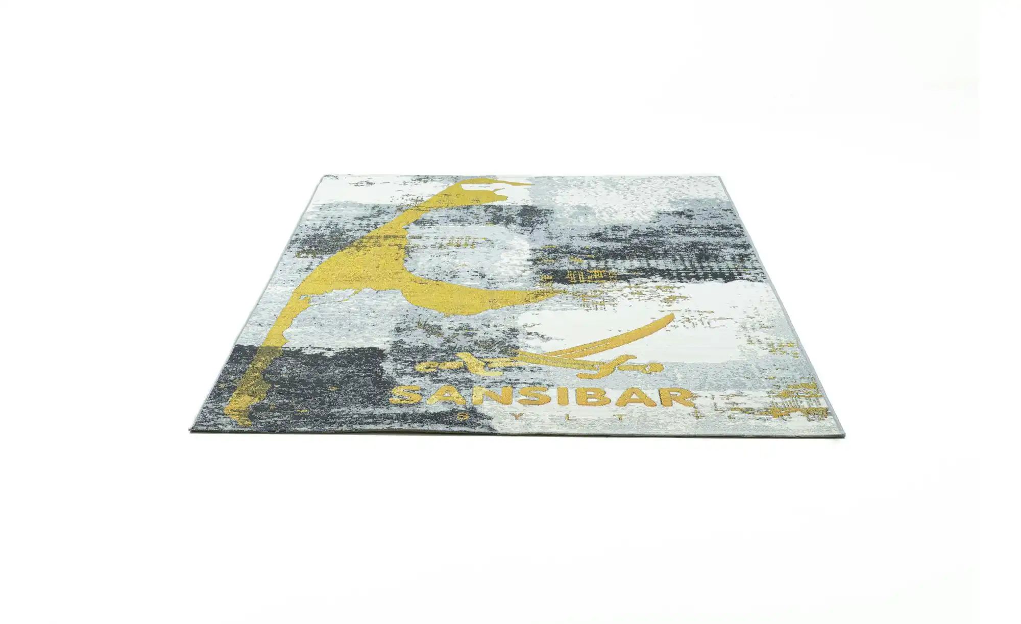 SANSIBAR Sylt Outdoorteppich  Rantum Beach ¦ grau ¦ Synthetische Fasern ¦ M günstig online kaufen