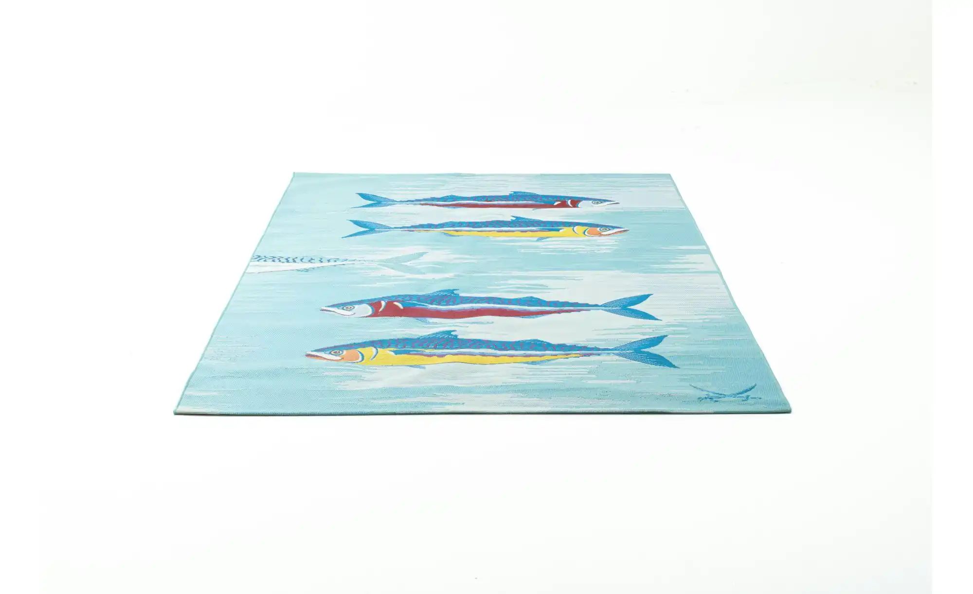 SANSIBAR Sylt Outdoorteppich  Rantum Beach ¦ blau ¦ Synthetische Fasern ¦ M günstig online kaufen