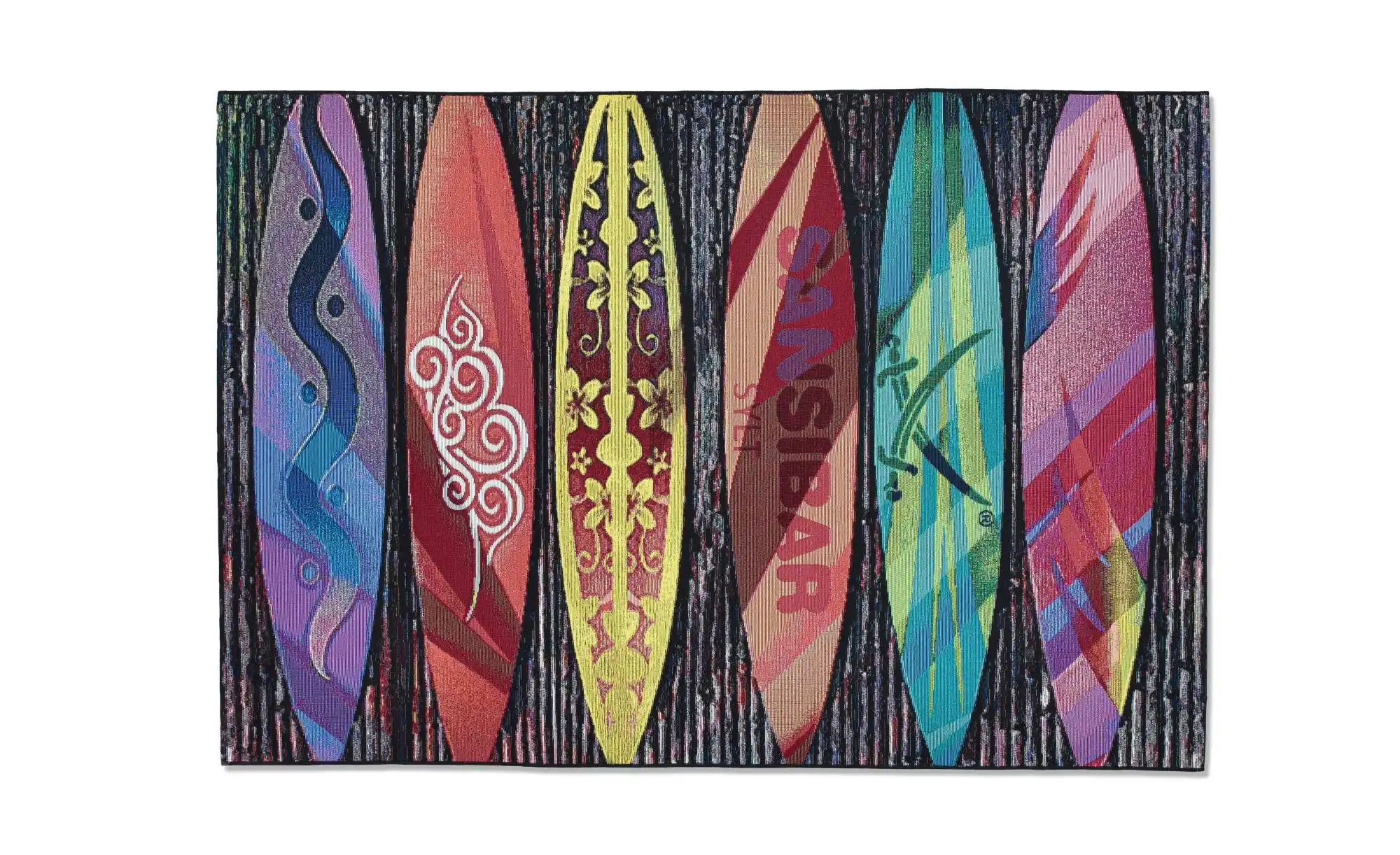 Sansibar Teppich »Rantum Beach SA-022«, rechteckig, 5 mm Höhe, Flachgewebe, günstig online kaufen