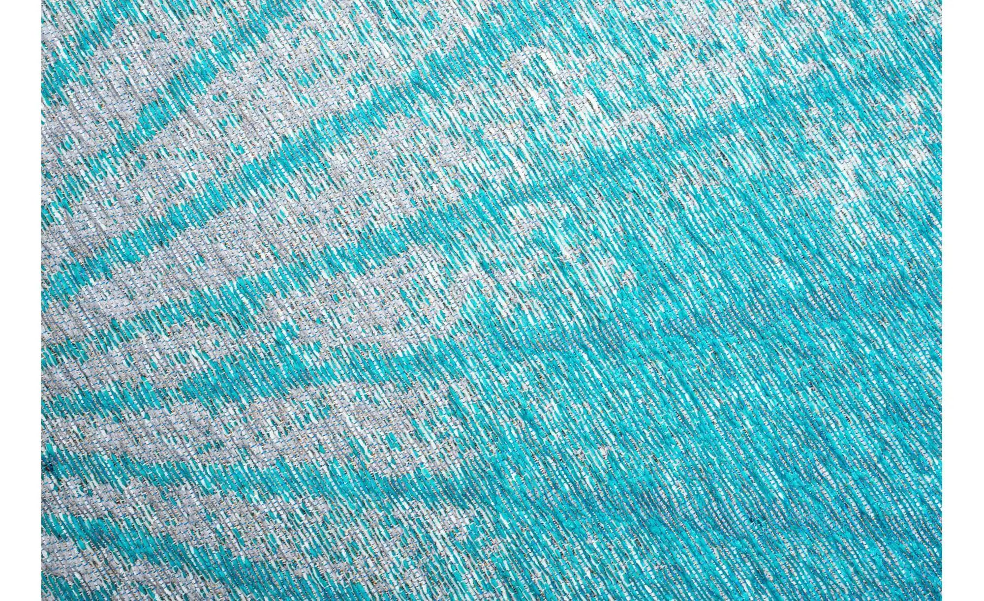 SANSIBAR Sylt Webteppich  Keitum ¦ blau ¦ Baumwolle ¦ Maße (cm): B: 160 H: günstig online kaufen