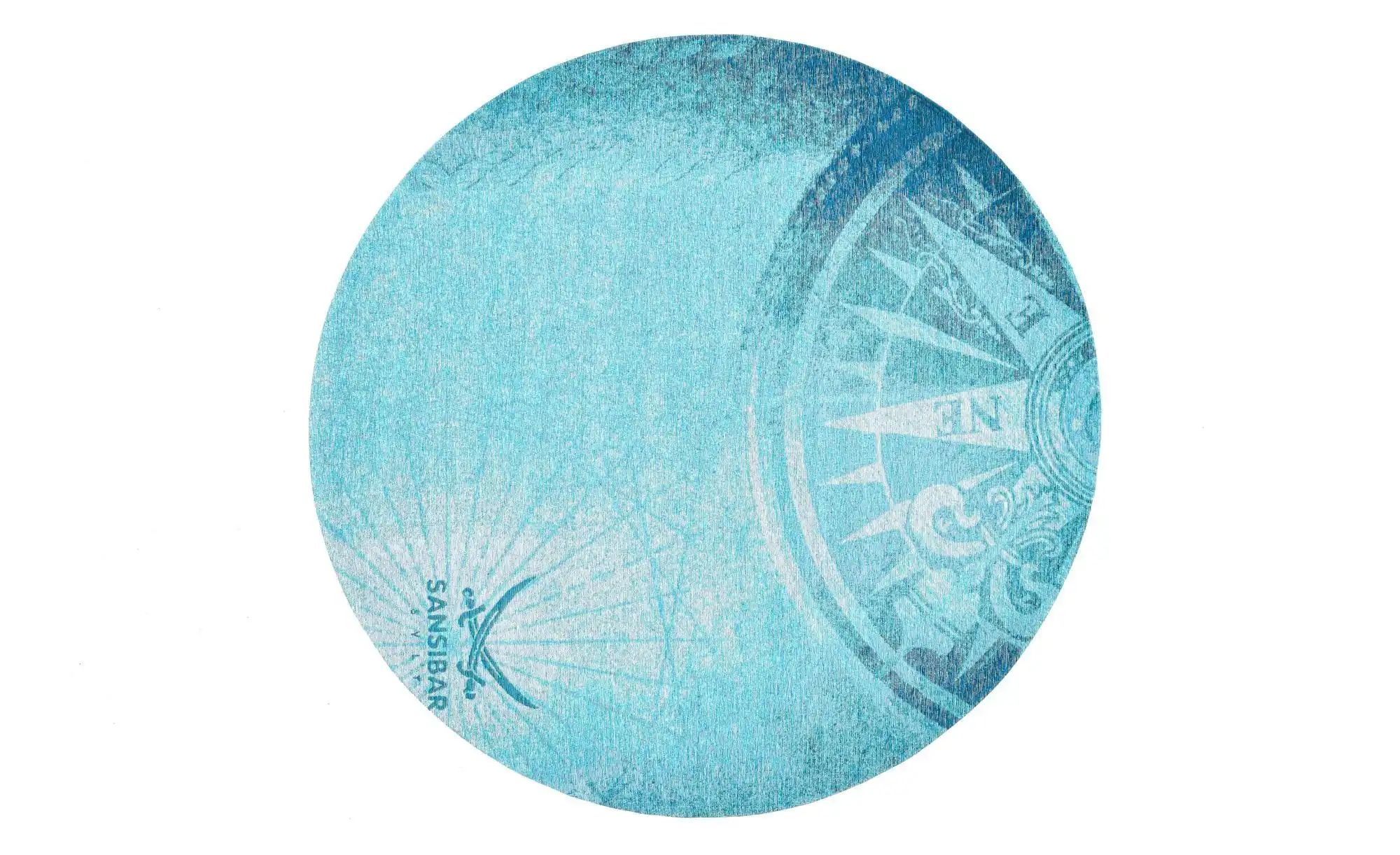 SANSIBAR Sylt Webteppich  Keitum ¦ blau ¦ Baumwolle ¦ Maße (cm): B: 160 H: günstig online kaufen