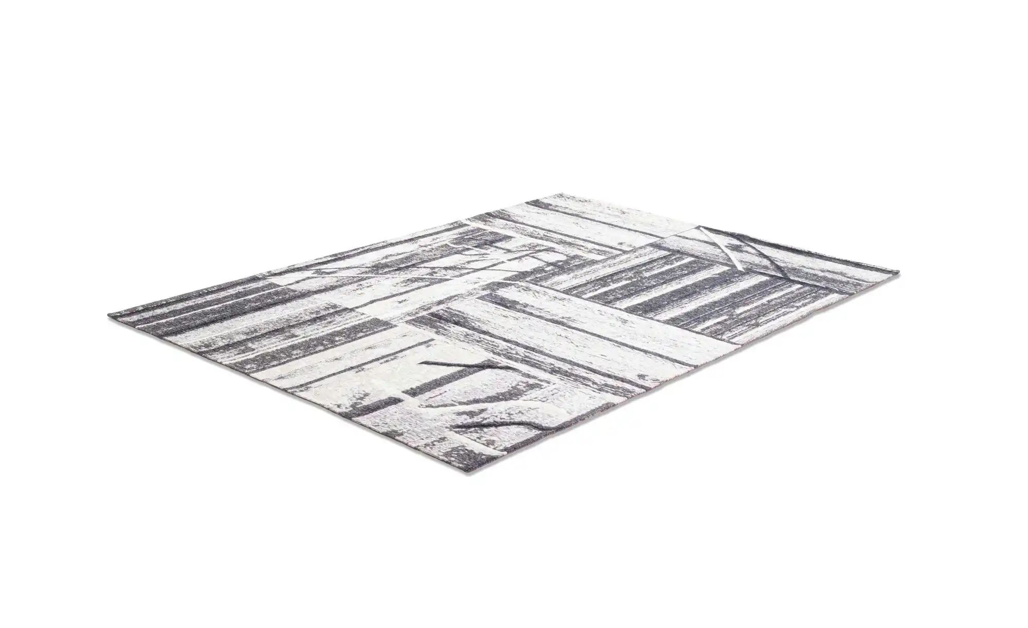 SANSIBAR Sylt Webteppich  Keitum ¦ grau ¦ Baumwolle ¦ Maße (cm): B: 130 H: günstig online kaufen