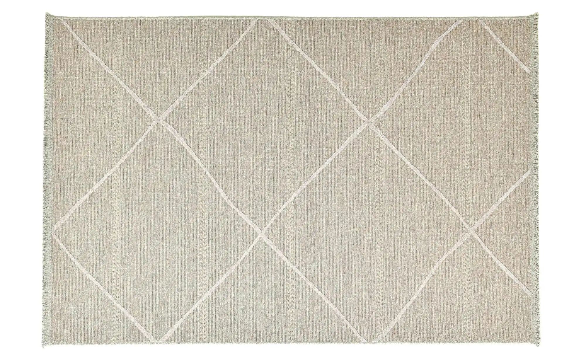 SANSIBAR Sylt Teppich Braderup ¦ beige ¦ Viskose ¦ Maße (cm): B: 60 H: 0,5 Heimtextilien > Teppiche > Kurzflorteppiche - Höffner