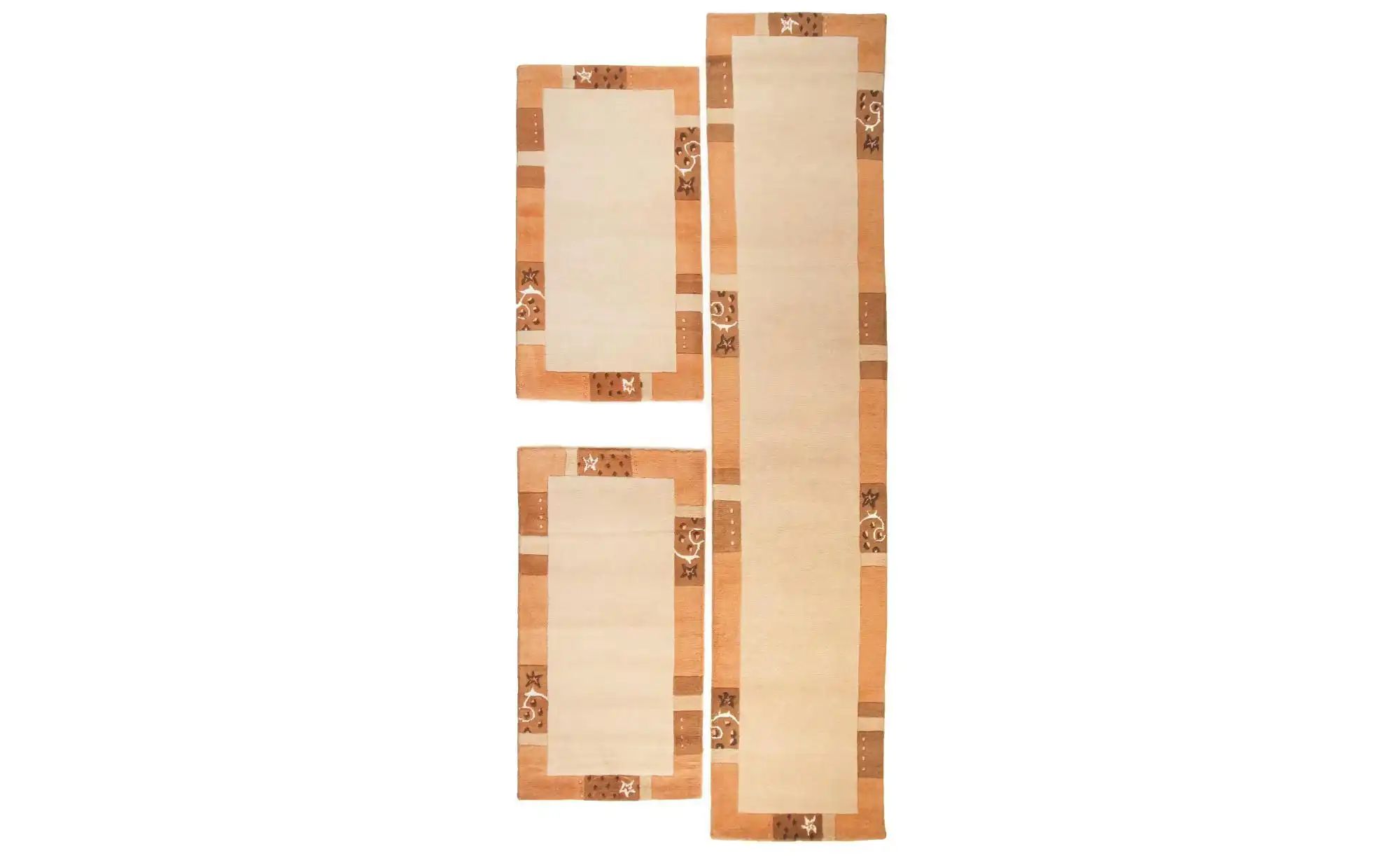 Thumbnail - THEKO Wollteppich  Royal Ganges ¦ gelb ¦ Viskose ¦ Maße (cm): B: 70 H: 1,3 Teppiche > Bettumrandungen - Höffner