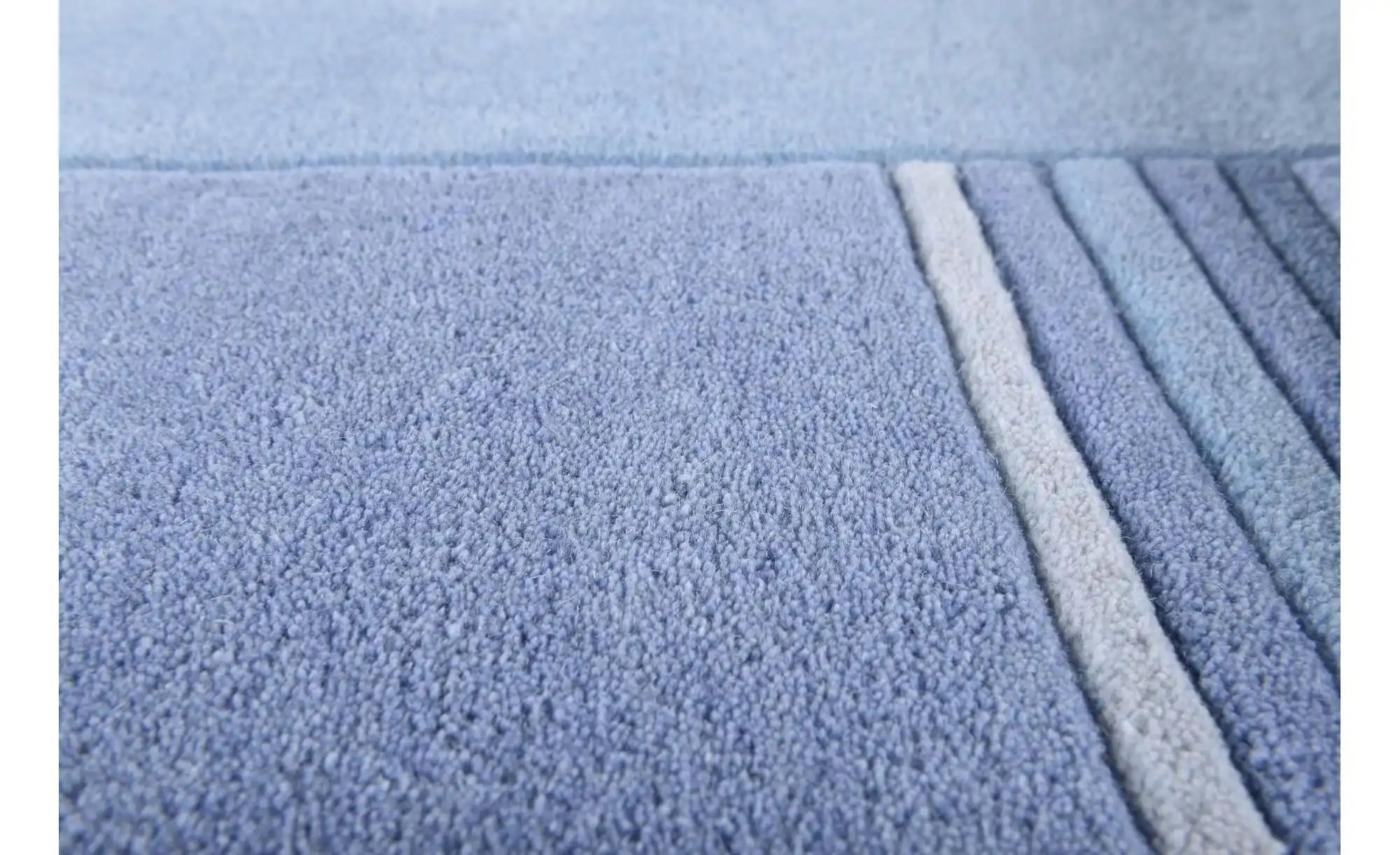 THEKO Teppich   ¦ blau ¦ Wolle ¦ Maße (cm): B: 70 H: 1,4 Teppiche > Wohntep günstig online kaufen