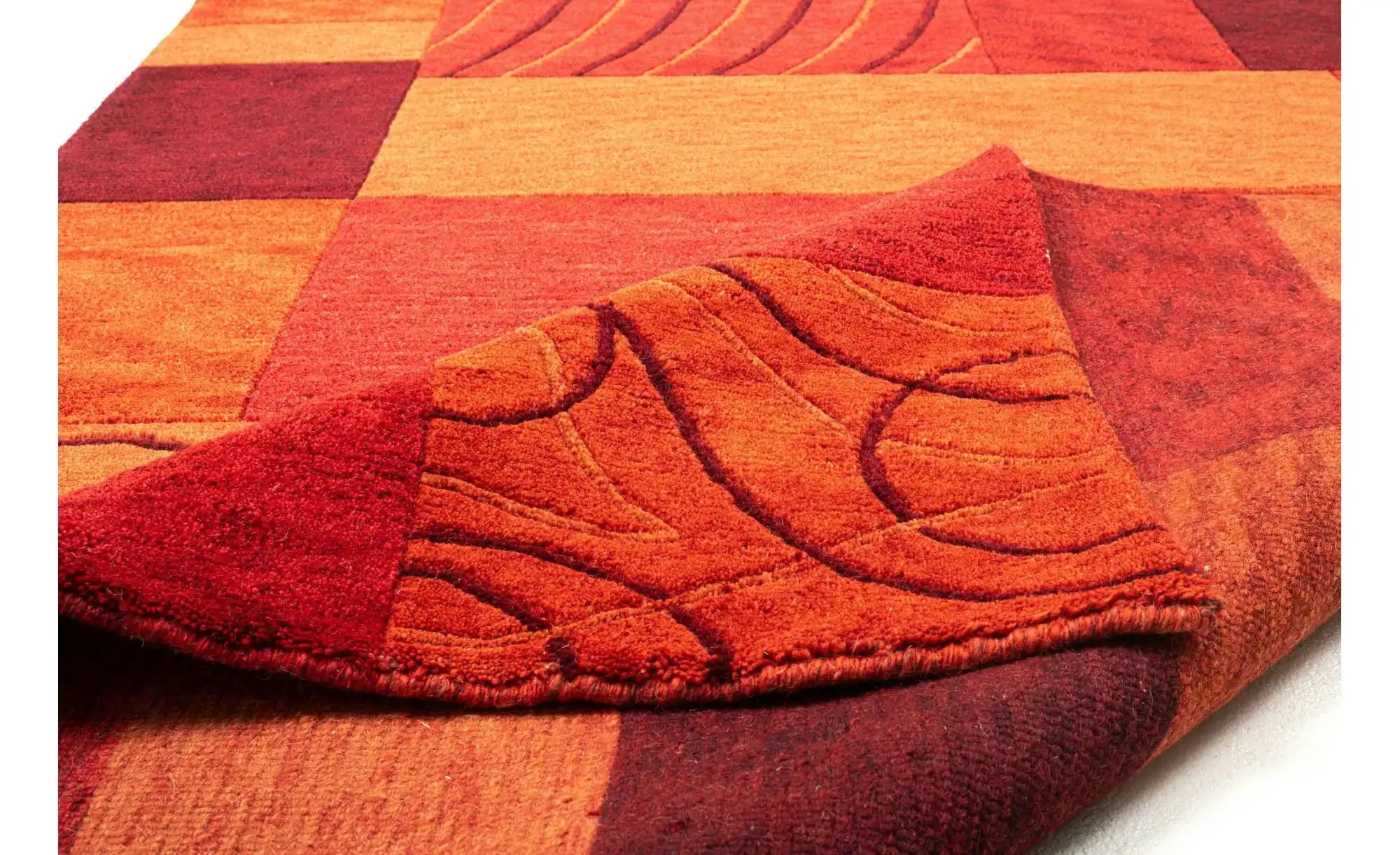 Thumbnail - THEKO Wollteppich Domas ¦ rot ¦ Wolle ¦ Maße (cm): B: 120 H: 1,2 Teppiche > Wohnteppiche - Höffner